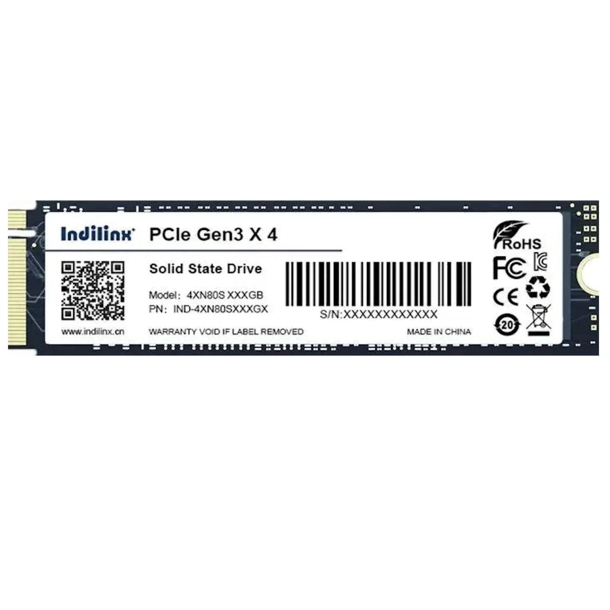 Твердотельный накопитель SSD Indilinx IND-4XN80S512GX, 512GB, M.2 2280, Gen3x4, Retail