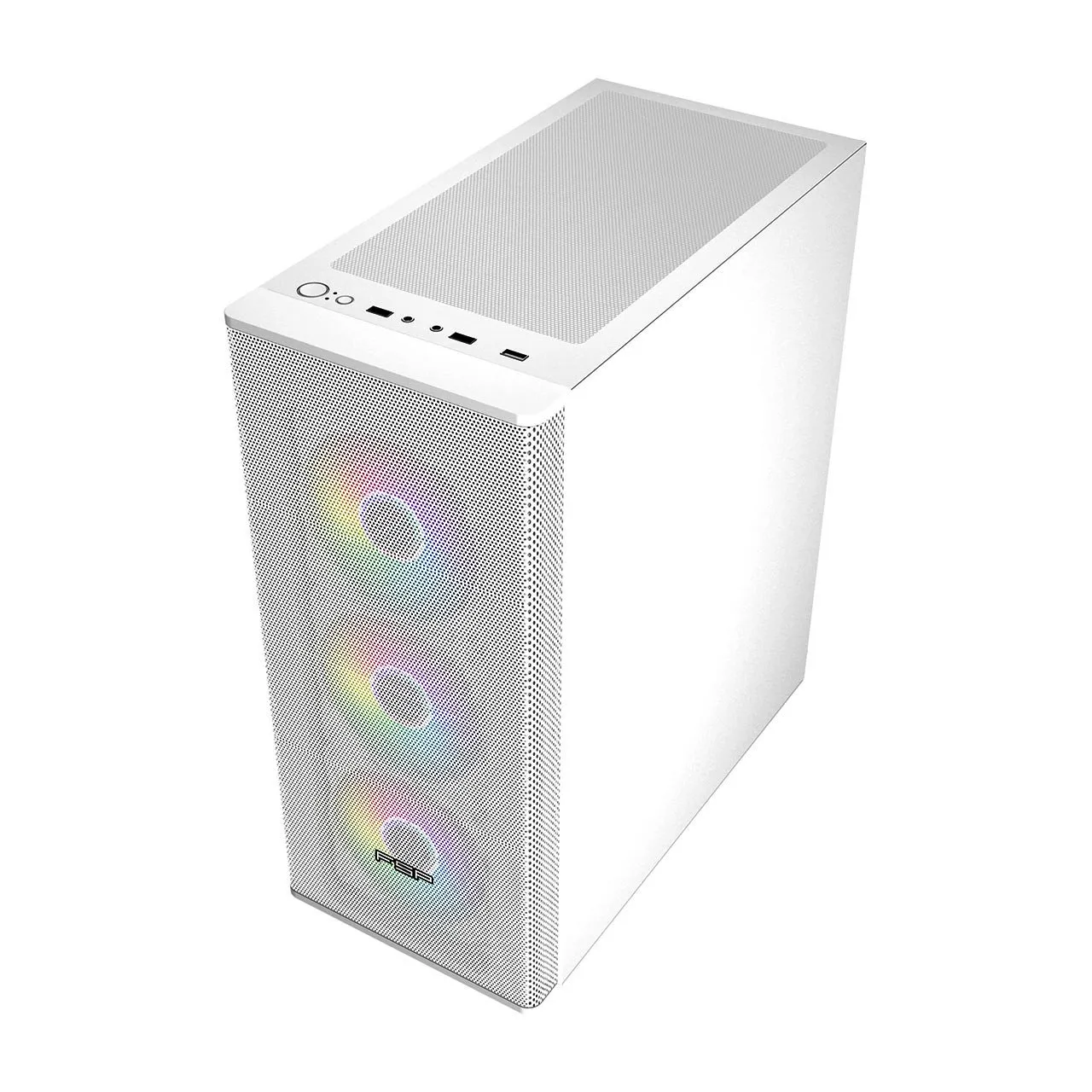 Компьютерный корпус FSP CMT196W, Без БП, 1xUSB3.0/2xUSB2.0, 4x ARGB 120mm, Glass, White, ATX — фото 2
