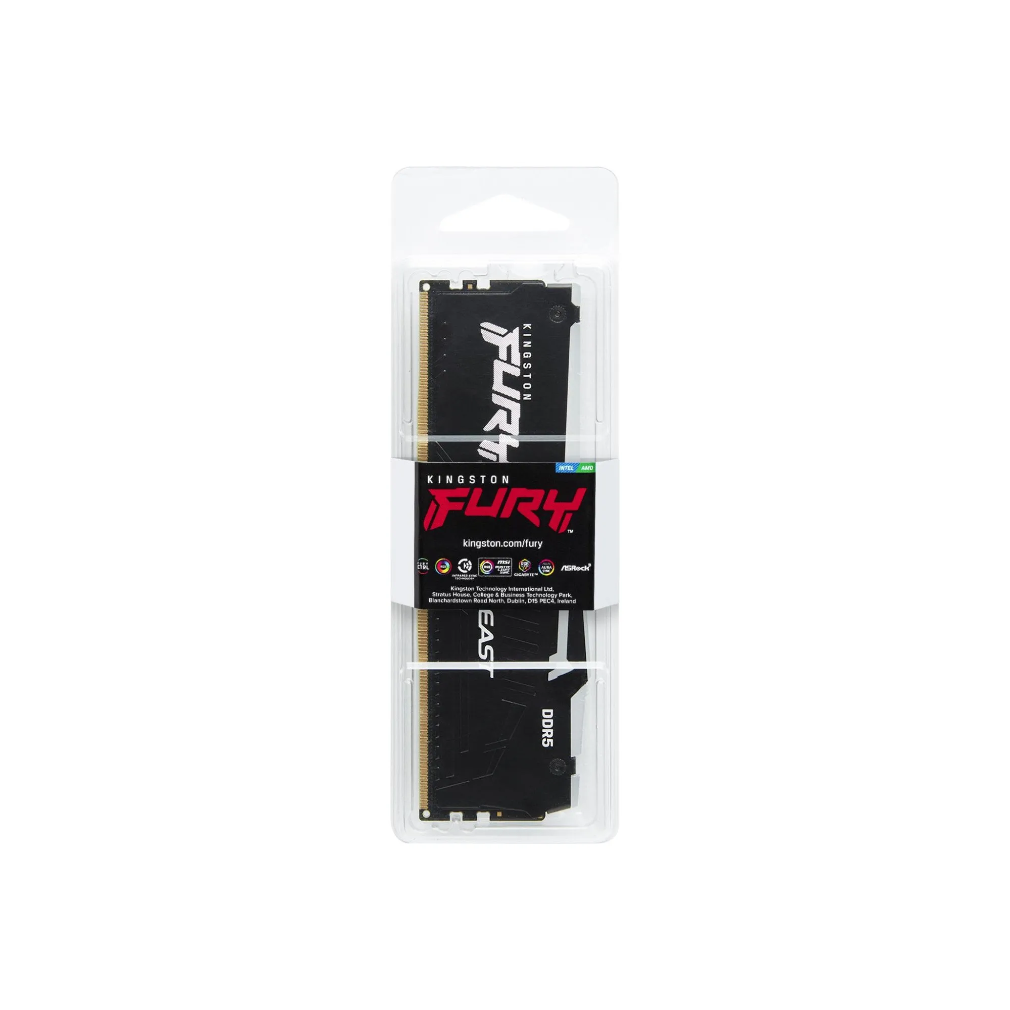Модуль памяти Kingston Fury Beast RGB XMP KF556C40BBA-8 DDR5 DIMM 8Gb 5600MHz CL40 — фото 3
