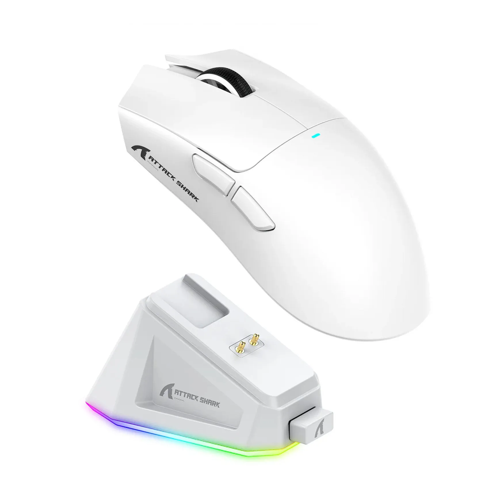 Мышь Attack Shark X11 White, PAW3311, 22000 DPI, 2.4/BT/USB-C, 20 Million Clicks, 500mAh, 63±3g