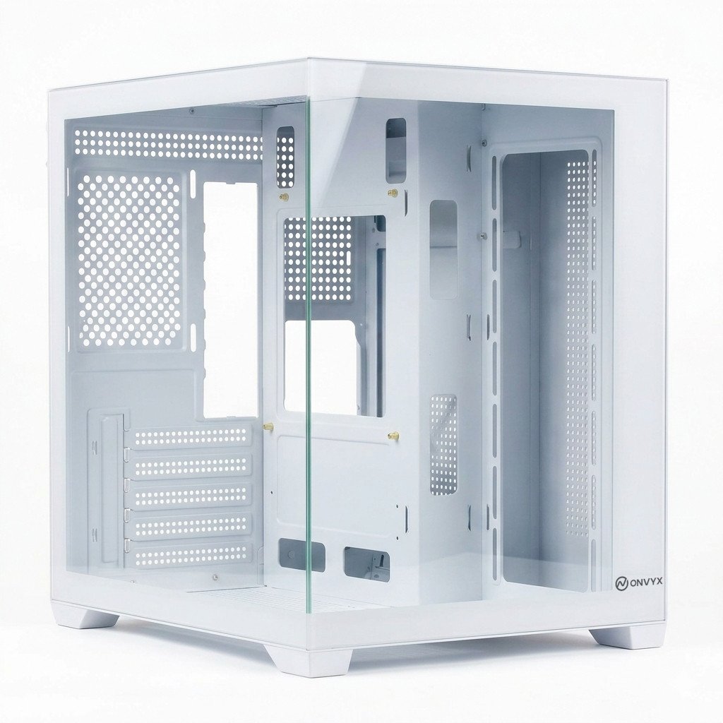 Компьютерный корпус ONVYX PCM355W, Без БП, 1xUSB3.0, 2xUSB2.0, HD-Audio, M-ATX/ITX, White