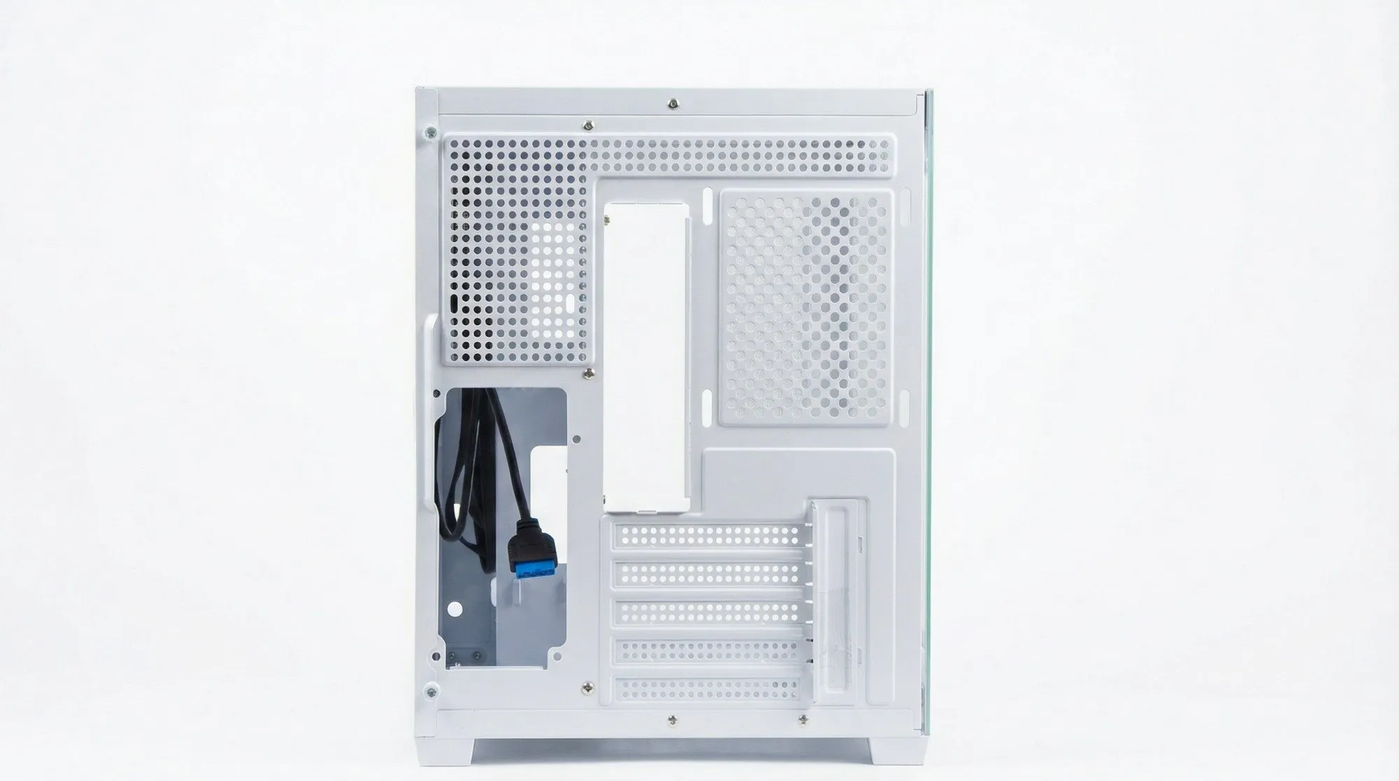 Компьютерный корпус ONVYX PCM355W, Без БП, 1xUSB3.0, 2xUSB2.0, HD-Audio, M-ATX/ITX, White — фото 6