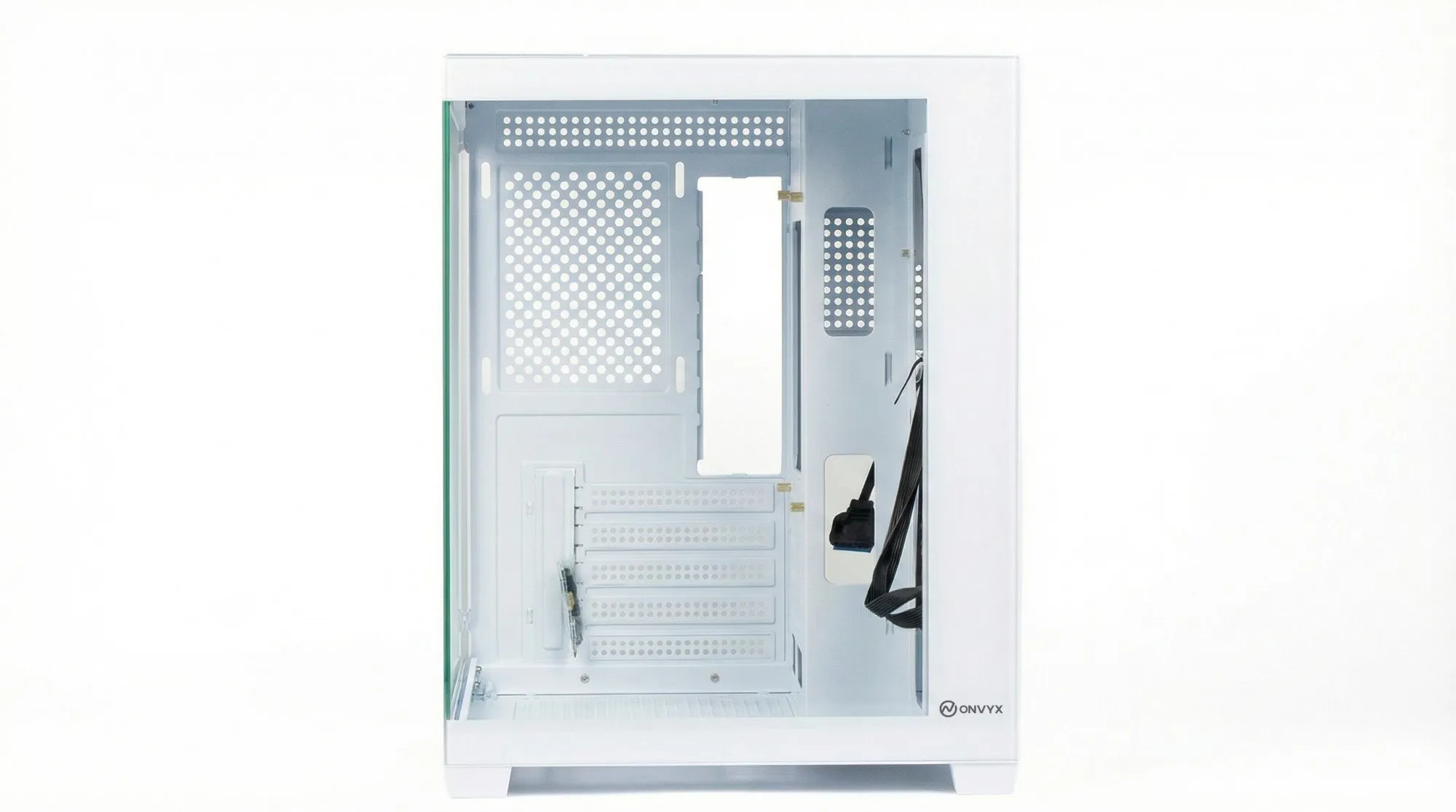 Компьютерный корпус ONVYX PCM355W, Без БП, 1xUSB3.0, 2xUSB2.0, HD-Audio, M-ATX/ITX, White — фото 3