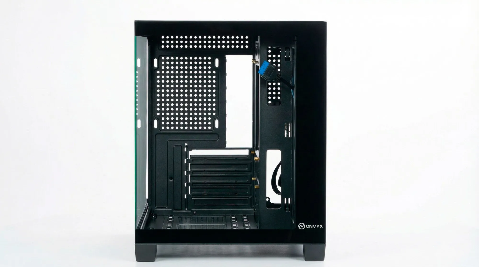 Компьютерный корпус ONVYX PCM420K, Без БП, 1xUSB3.0, 2xUSB2.0, HD-Audio, M-ATX/ITX, Black — фото 4