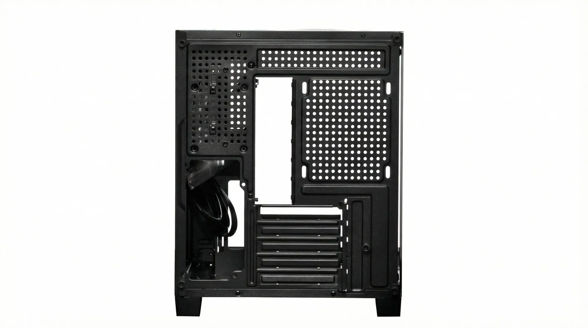 Компьютерный корпус ONVYX PCM420K, Без БП, 1xUSB3.0, 2xUSB2.0, HD-Audio, M-ATX/ITX, Black — фото 6