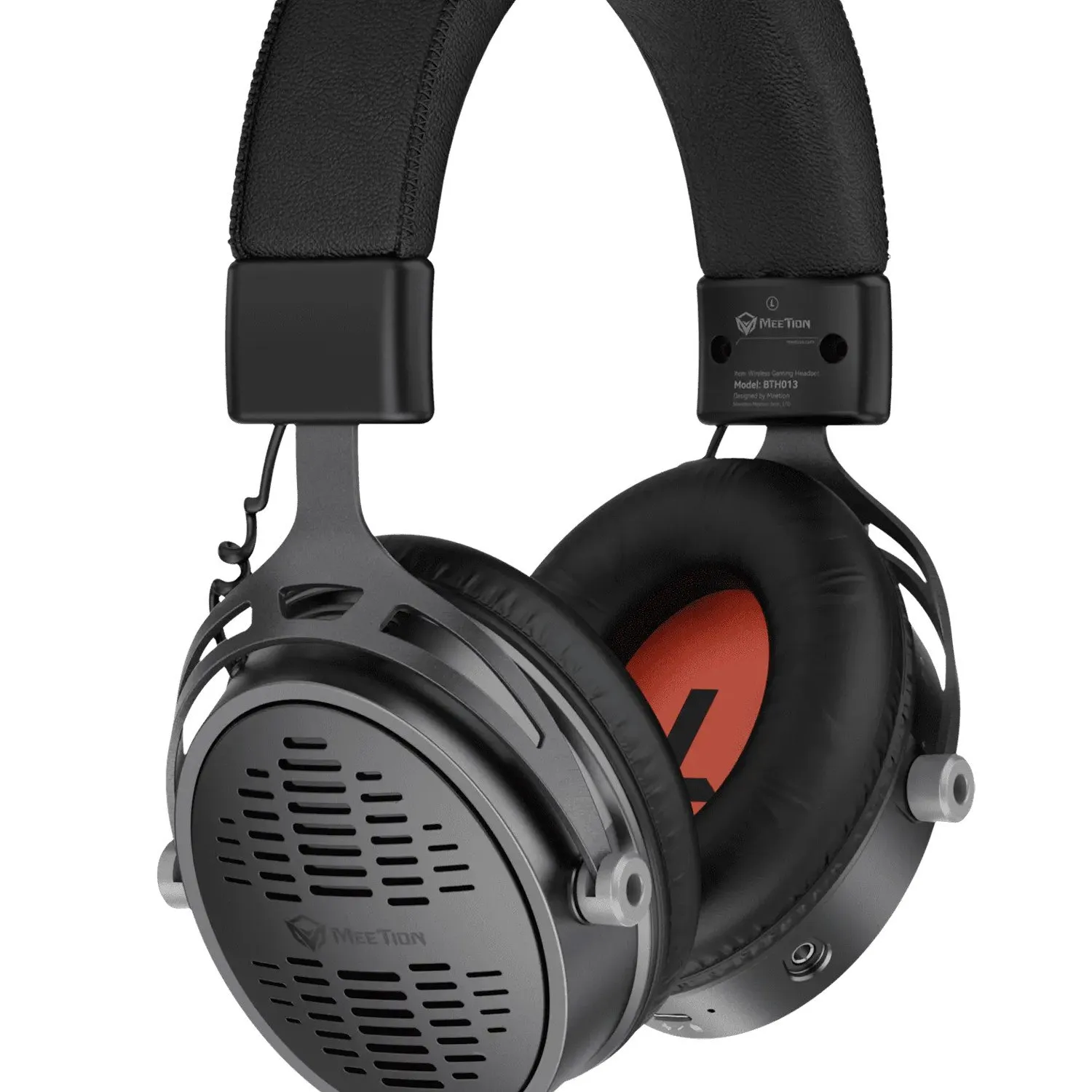 Гарнитура Meetion BTH013 Black, Wireless, 20~20,000Hz, 118±3dB, 50mm Drivers, 2.4G/BT5.3, 1200mAh — фото 4