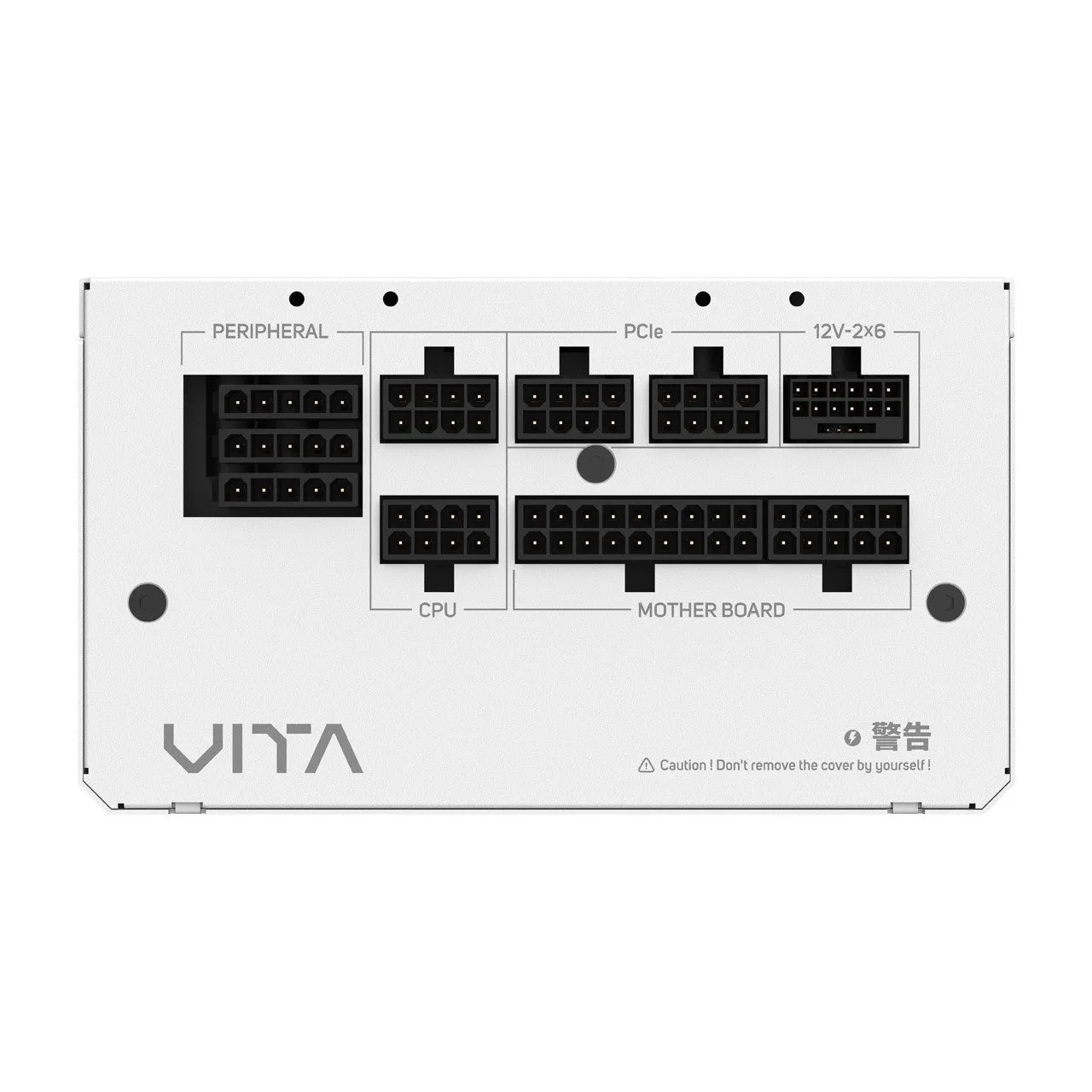 Блок питания FSP VITA-1000GM White, 1000W, 12cm, Modular, 80+ GOLD, Cybenetics GOLD, ATX3.1(PCIe5.1) — фото 2
