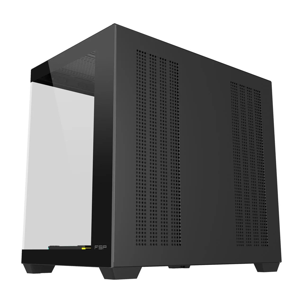 Компьютерный корпус FSP M341-BA, Без БП, 2xUSB3.0/Type-C, 7xARGB 120mm, 2xGlass, Black, ATX — фото 3