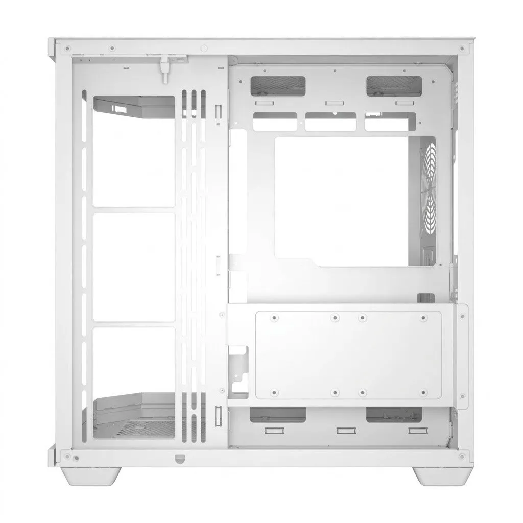 Компьютерный корпус FSP U580-WA, Без БП, 2xUSB3.0/Type-C, 7xARGB 120, Curved Glass, White, ATX(BTF) — фото 6