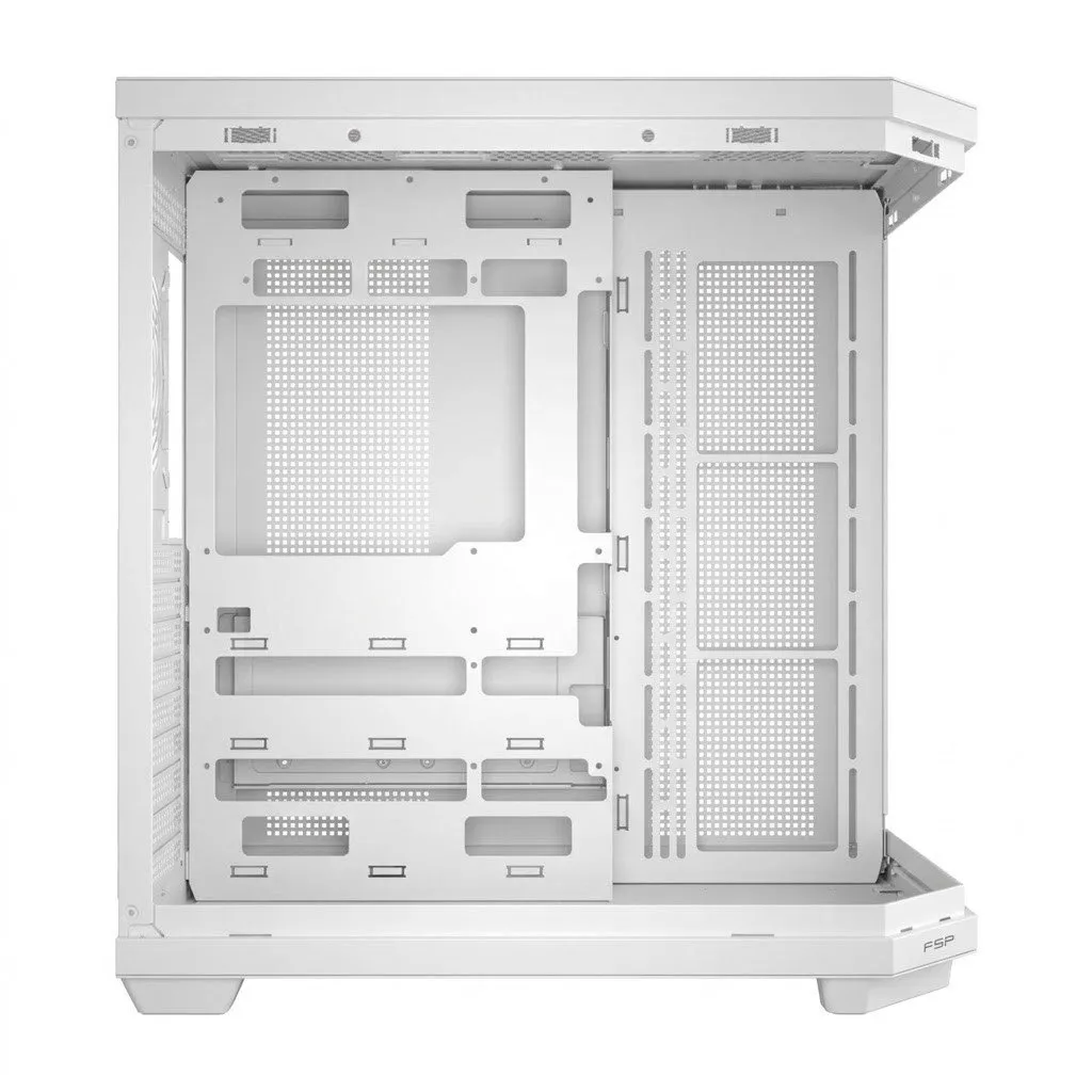 Компьютерный корпус FSP U580-WA, Без БП, 2xUSB3.0/Type-C, 7xARGB 120, Curved Glass, White, ATX(BTF) — фото 5