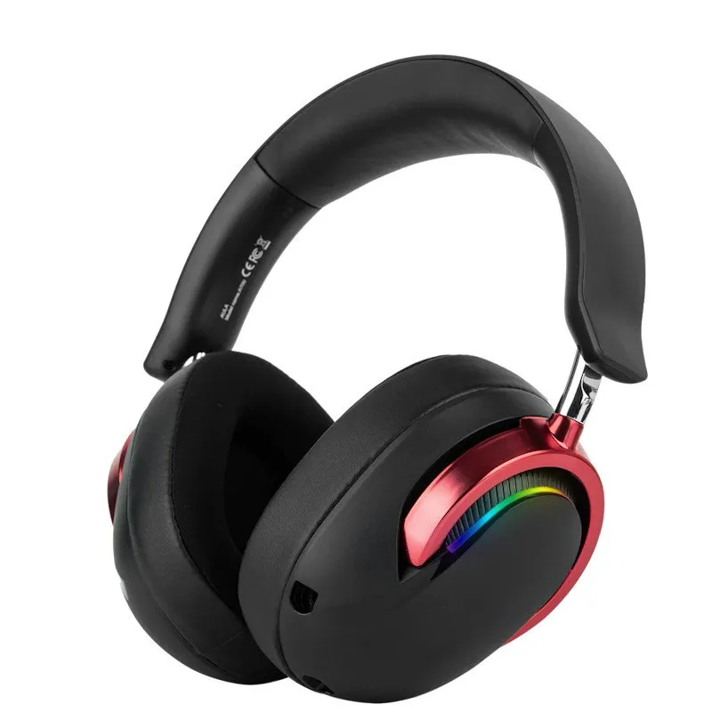 Наушники с микрофоном AULA A700 Black & Red, ANC, 50mm,1500mAh, BT/2.4/Type-C — фото 6