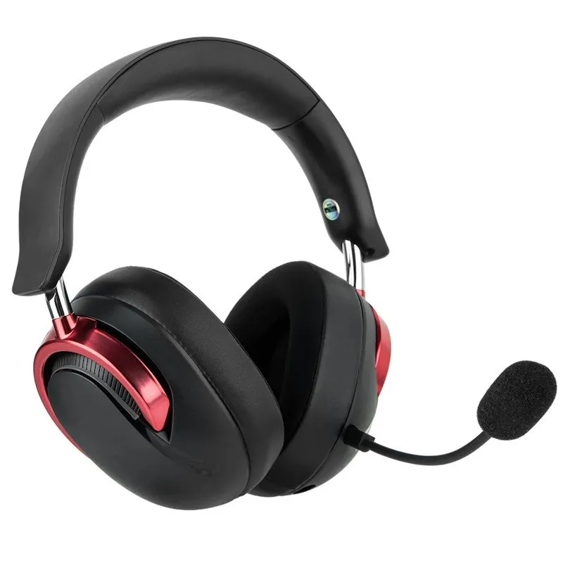 Наушники с микрофоном AULA A700 Black & Red, ANC, 50mm,1500mAh, BT/2.4/Type-C — фото 5