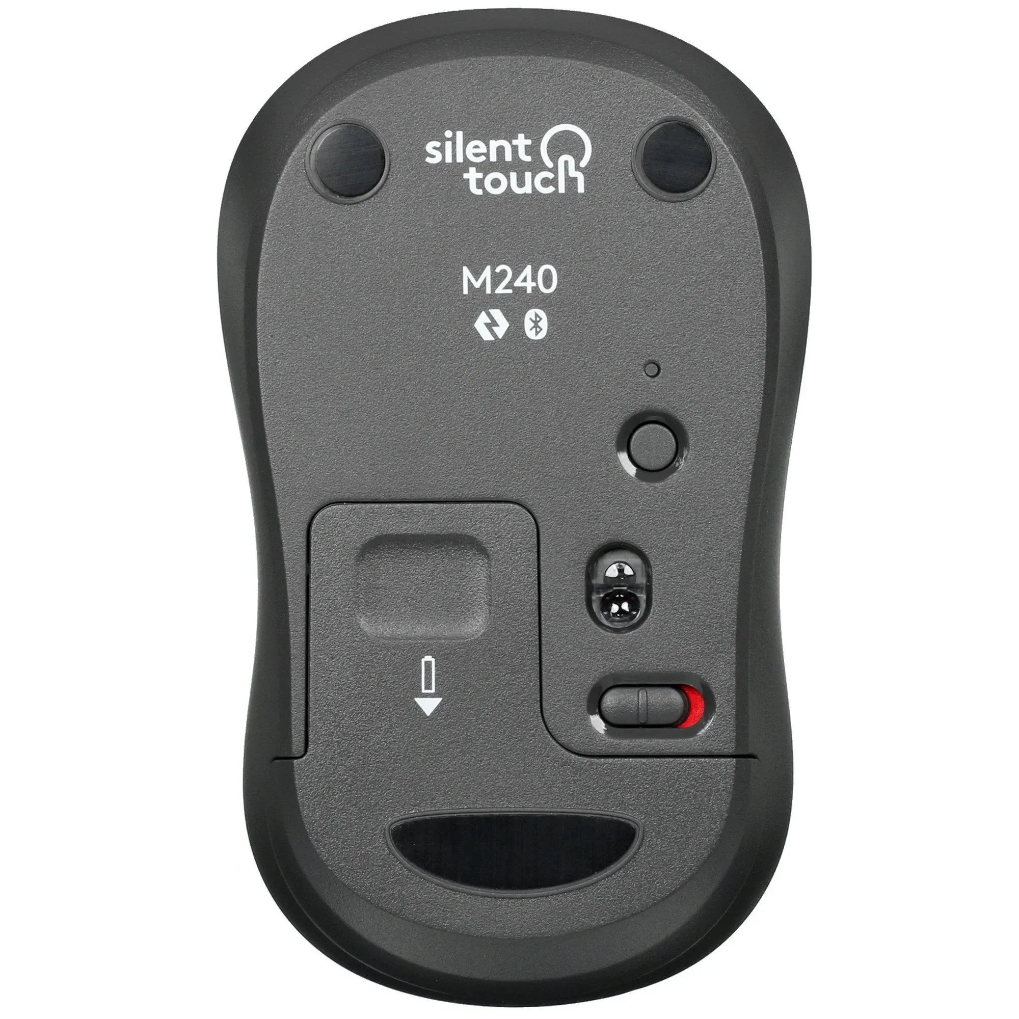 Мышь Logitech M240 Silent, Оптическая, 4000DPI, 1xAA, BT, Графит — фото 5
