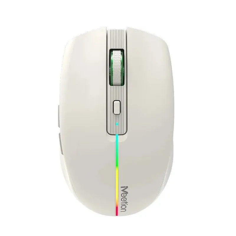 Мышь Meetion BTM002 Khaki, Wireless, Оптическая, 1600DPI, 5 Button, Аккумуляторная, USB, 2.4 GHz/BT