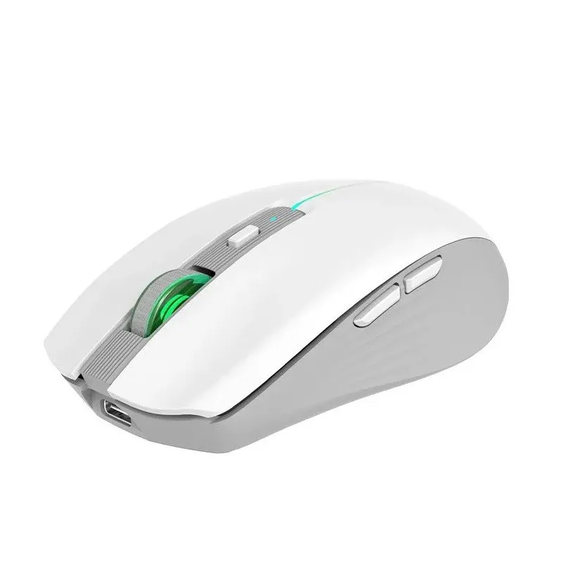 Мышь Meetion BTM002 White, Wireless, Оптическая, 1600DPI, 5 Button, Аккумуляторная, USB-, 2.4 GHz/BT — фото 3