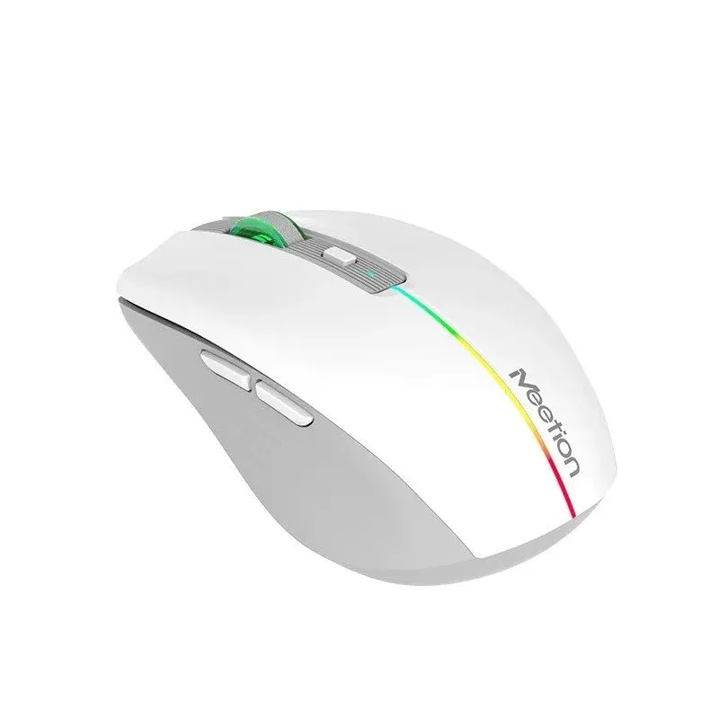 Мышь Meetion BTM002 White, Wireless, Оптическая, 1600DPI, 5 Button, Аккумуляторная, USB-, 2.4 GHz/BT — фото 4
