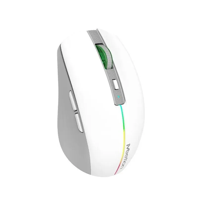 Мышь Meetion BTM002 White, Wireless, Оптическая, 1600DPI, 5 Button, Аккумуляторная, USB-, 2.4 GHz/BT — фото 5