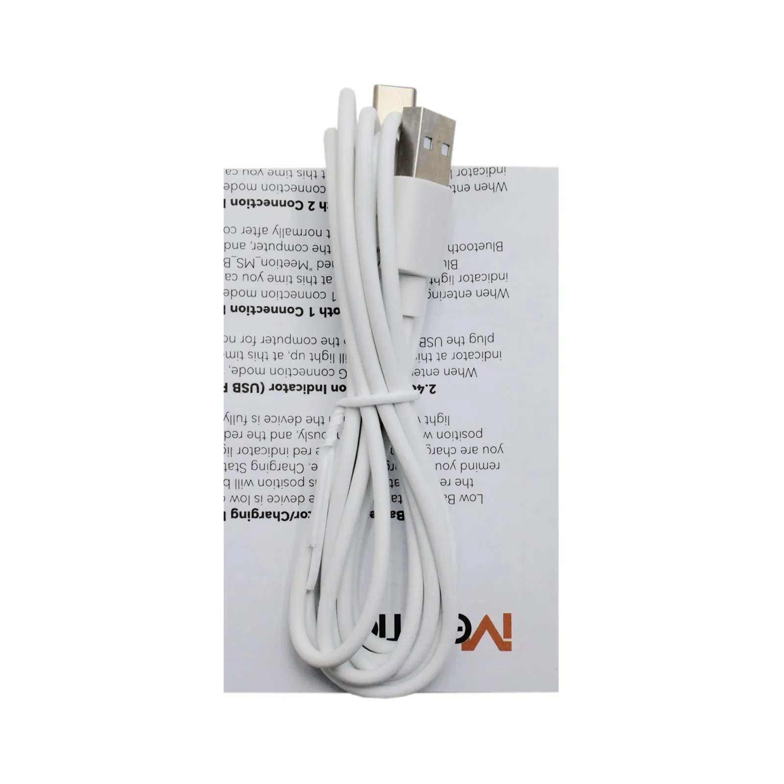 Мышь Meetion BTM008 White+Gray, Wireless, Оптическая, 2400DPI, 5 Button, 500mA, USB-C, 2.4 GHz/BT — фото 3