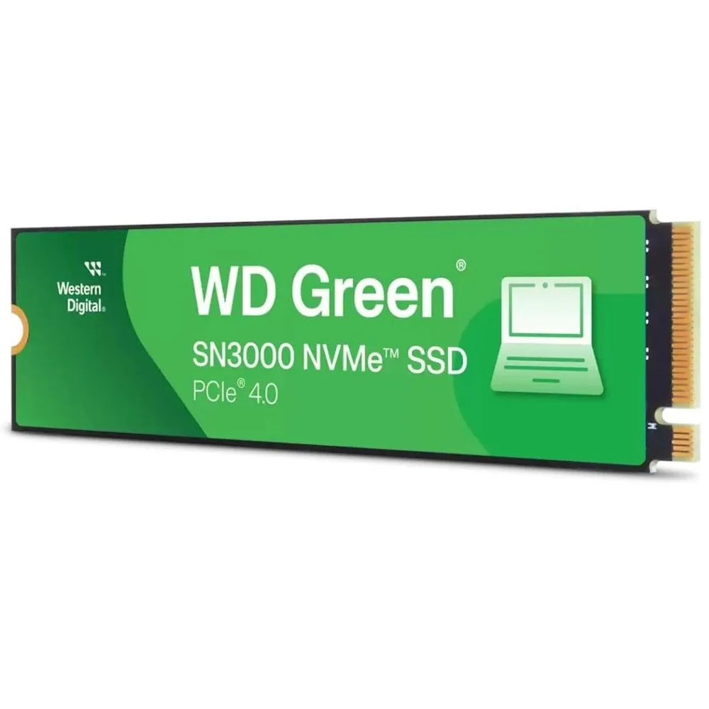 Твердотельный накопитель SSD 1 Tb M.2 2280 WD Green SN3000 NVMe PCIe4x4, R5000/W4200, TBW:150 (bulk) — фото 2