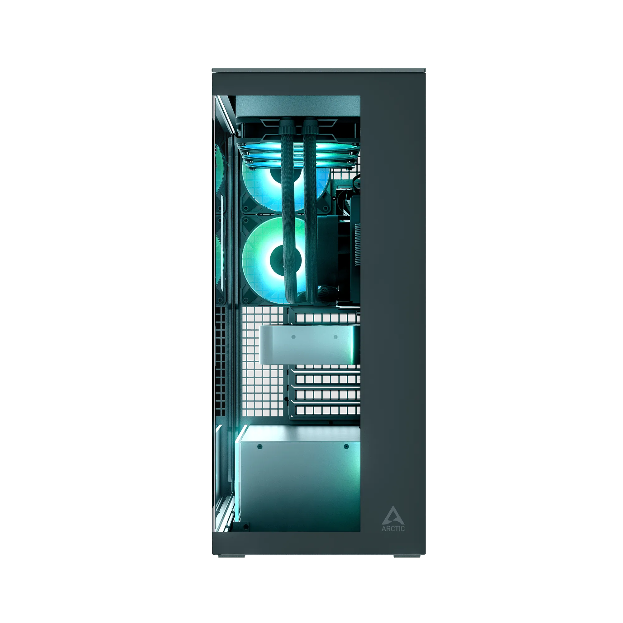 Компьютерный корпус Arctic Xtender Black(Clear Glass), 5 ARGB FAN, USB-C, 2xUSB-A, E-ATX — фото 4