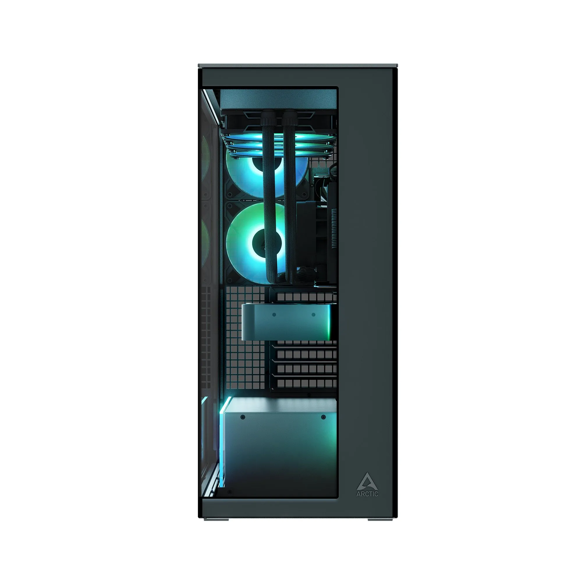 Компьютерный корпус Arctic Xtender Black(Mirror Glass), 5 ARGB FAN, USB-C, 2xUSB-A, E-ATX — фото 7