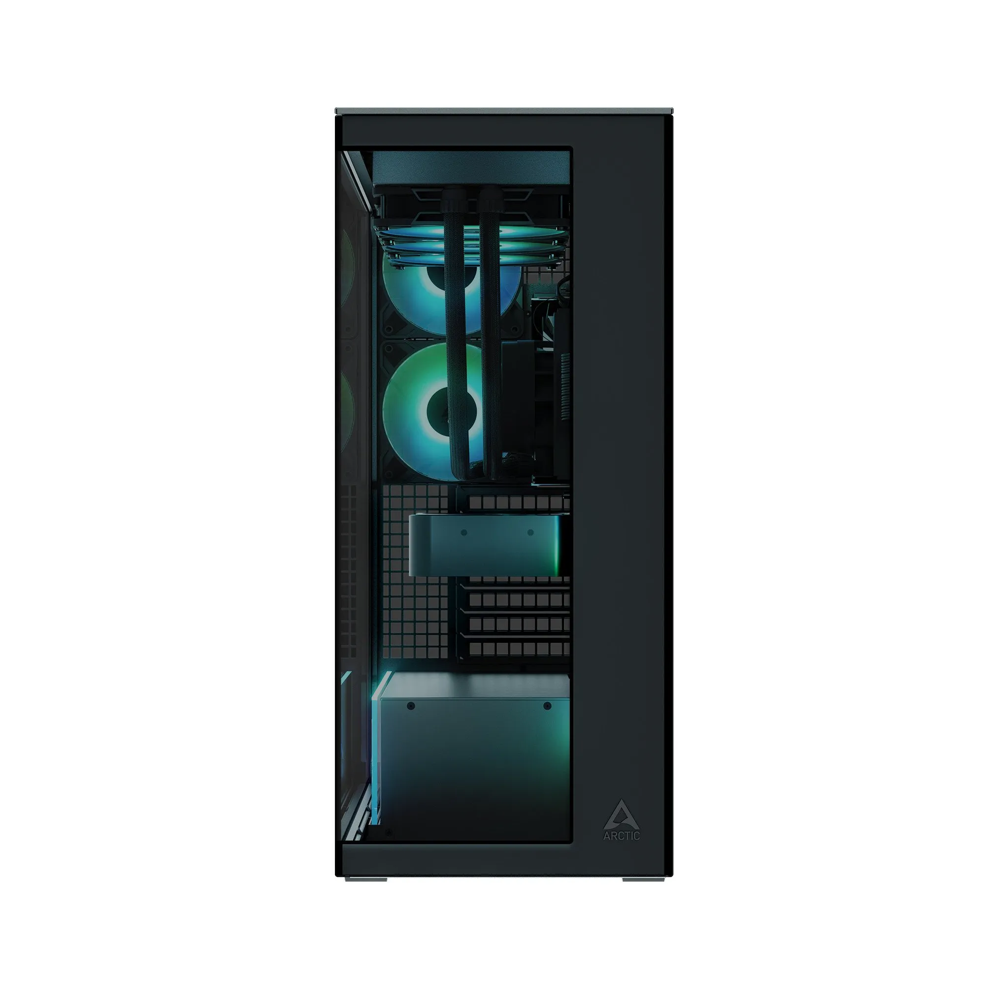 Компьютерный корпус Arctic Xtender Black(Tinted Glass), 5 ARGB FAN, USB-C, 2xUSB-A, E-ATX — фото 5