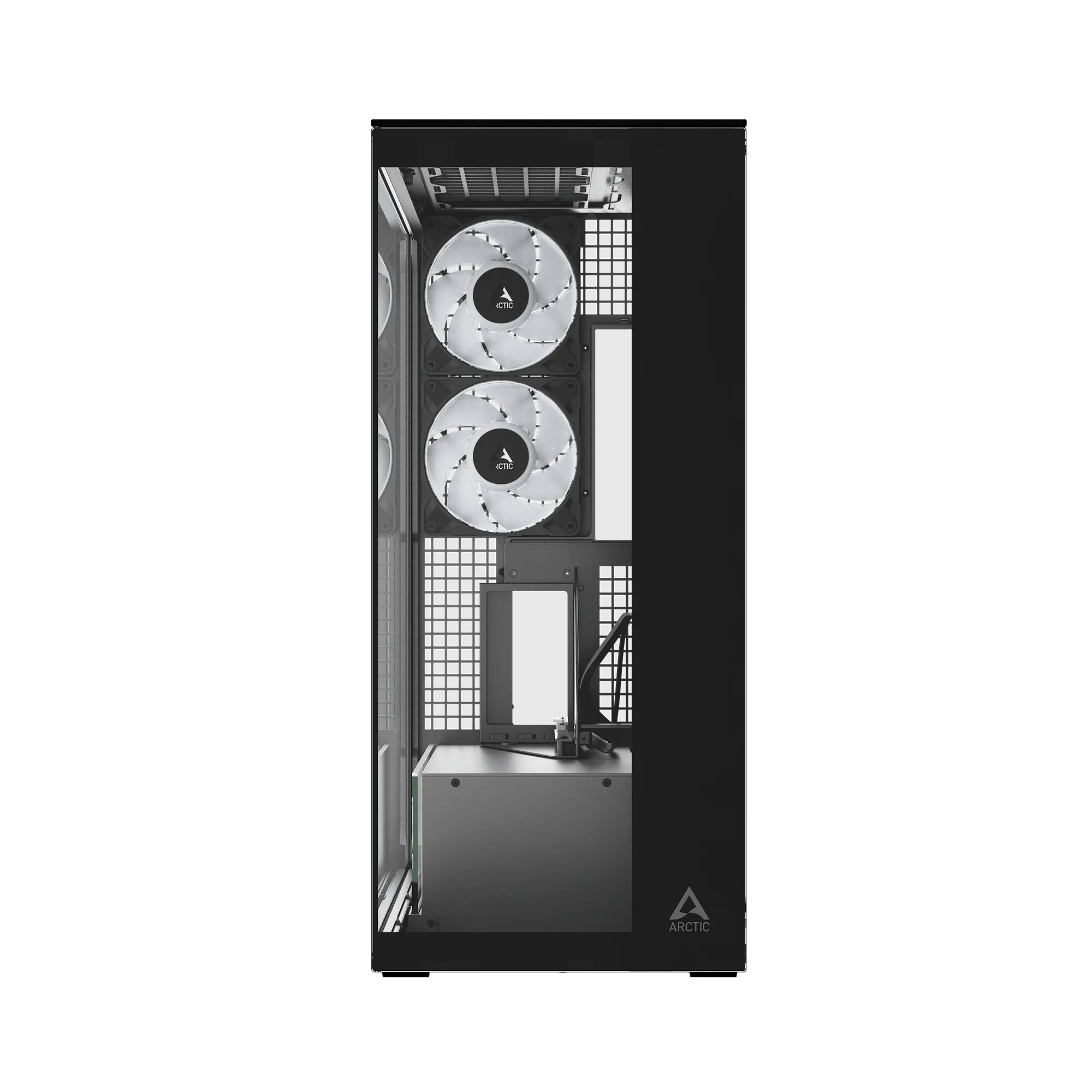 Компьютерный корпус Arctic Xtender VG Black(Clear Glass), 5 ARGB FAN, USB-C, 2xUSB-A, E-ATX — фото 3