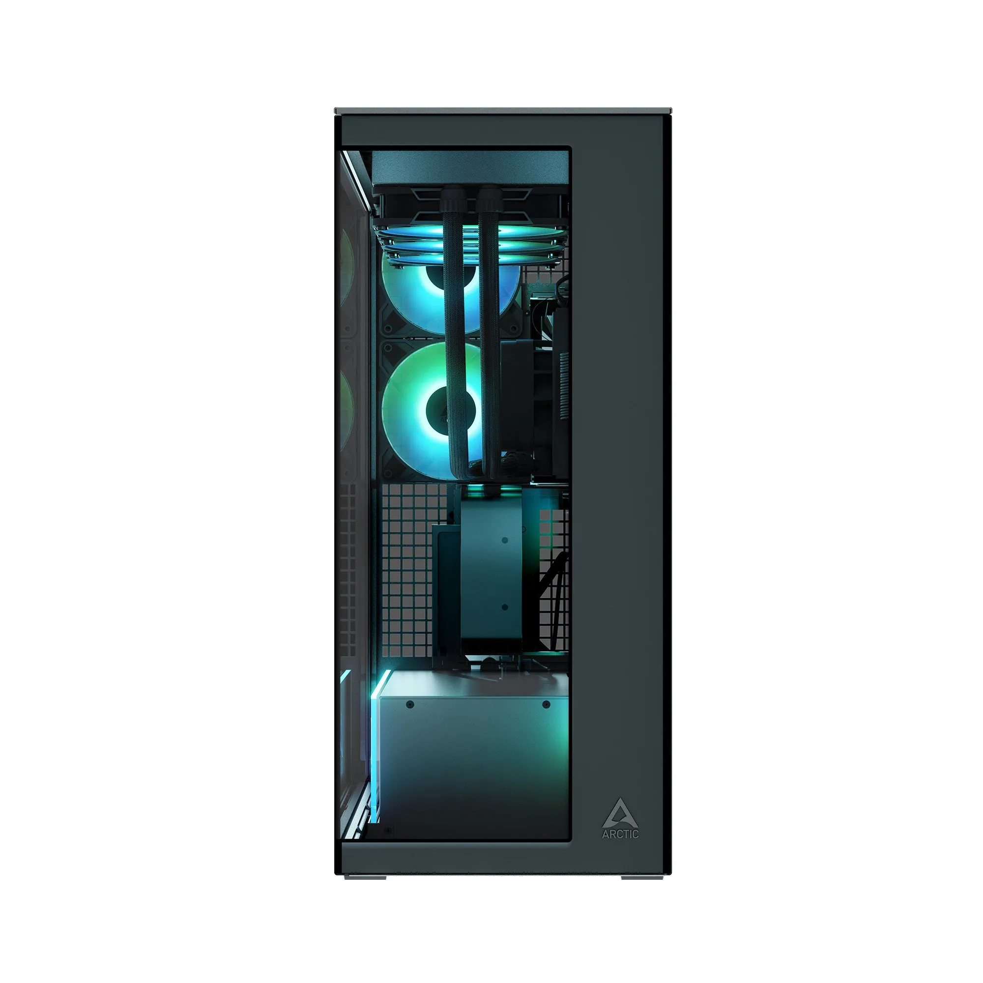 Компьютерный корпус Arctic Xtender VG Black(Mirror Glass), 5 ARGB FAN, USB-C, 2xUSB-A, E-ATX — фото 5