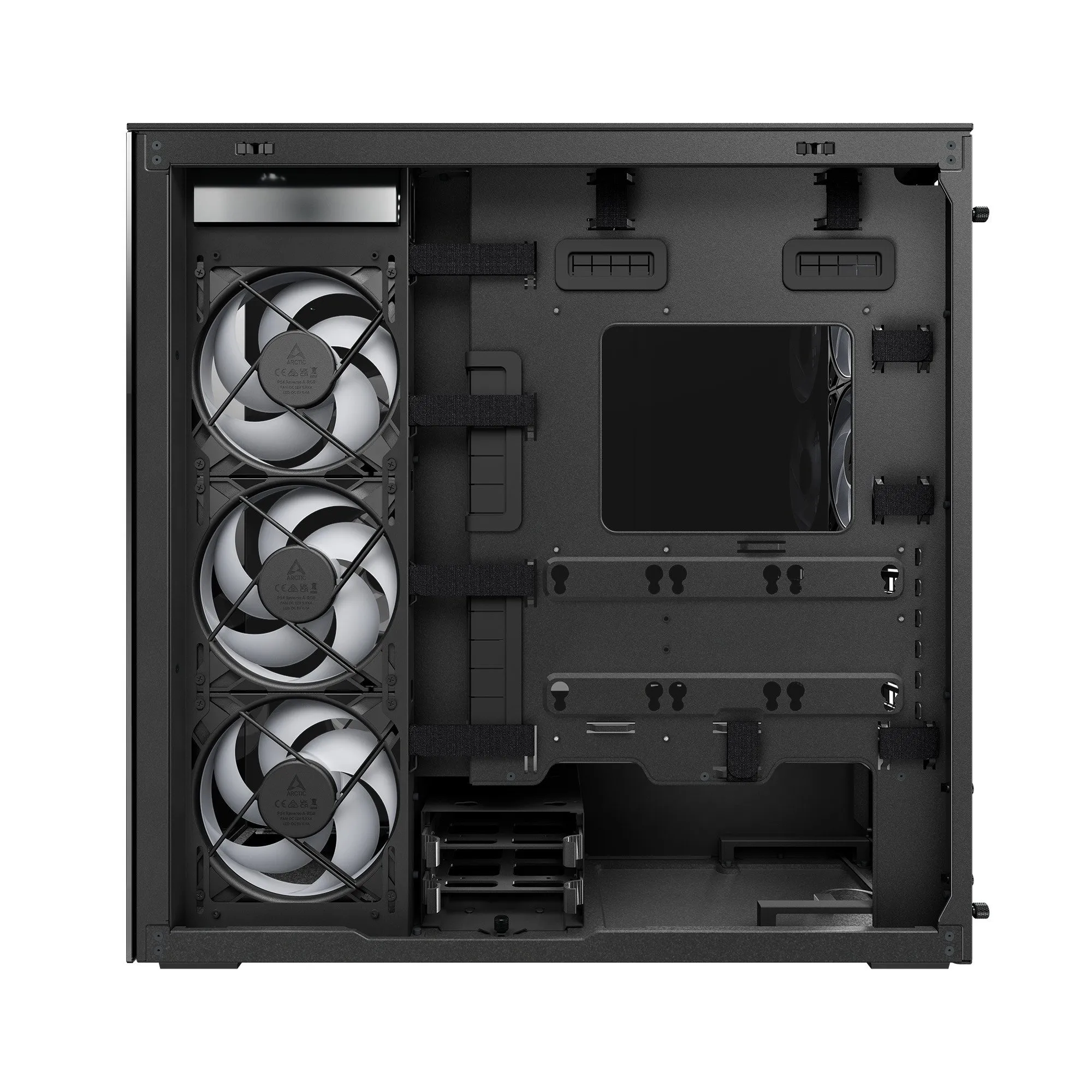 Компьютерный корпус Arctic Xtender VG Black(Tinted Glass), 5 ARGB FAN, USB-C, 2xUSB-A, E-ATX — фото 7