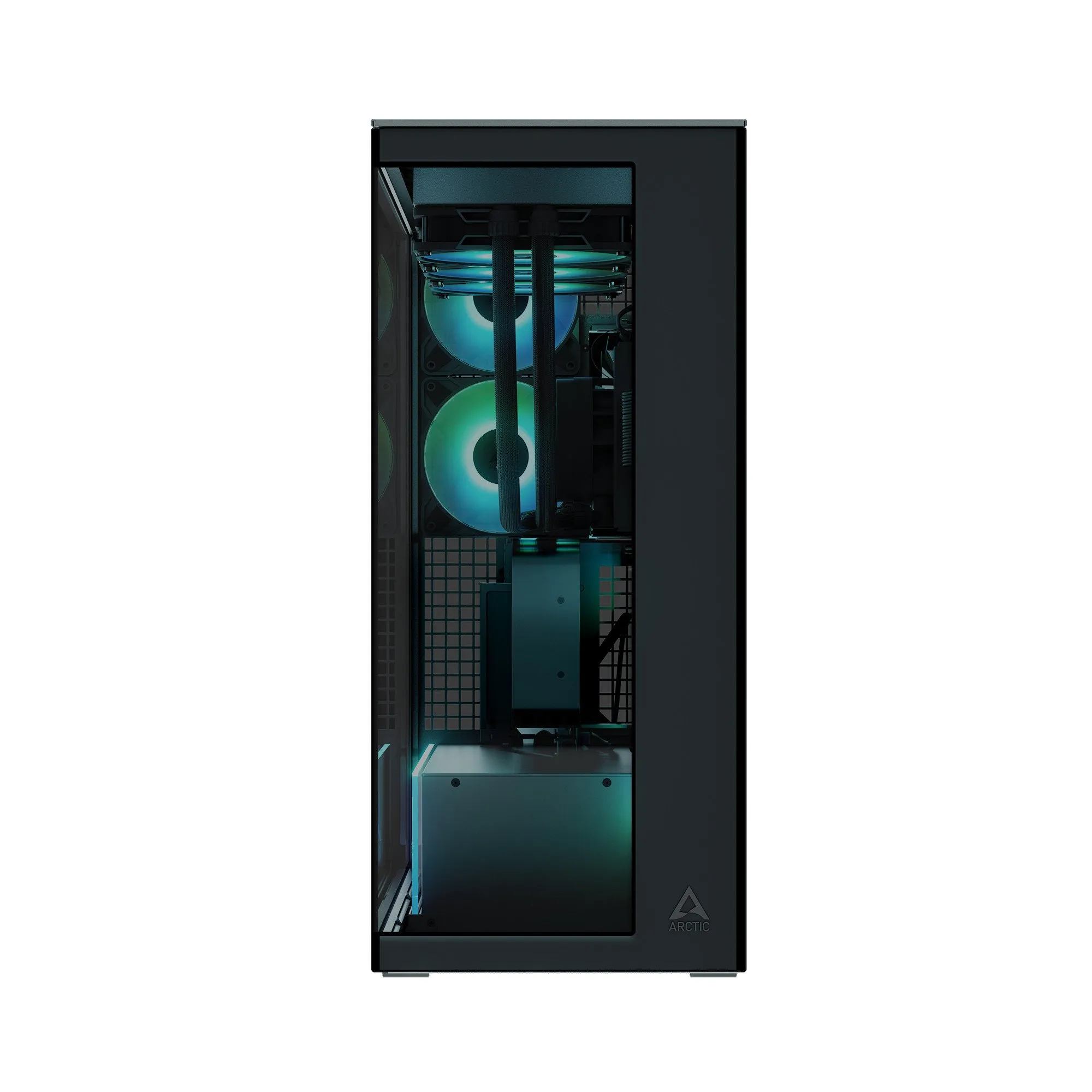 Компьютерный корпус Arctic Xtender VG Black(Tinted Glass), 5 ARGB FAN, USB-C, 2xUSB-A, E-ATX — фото 3