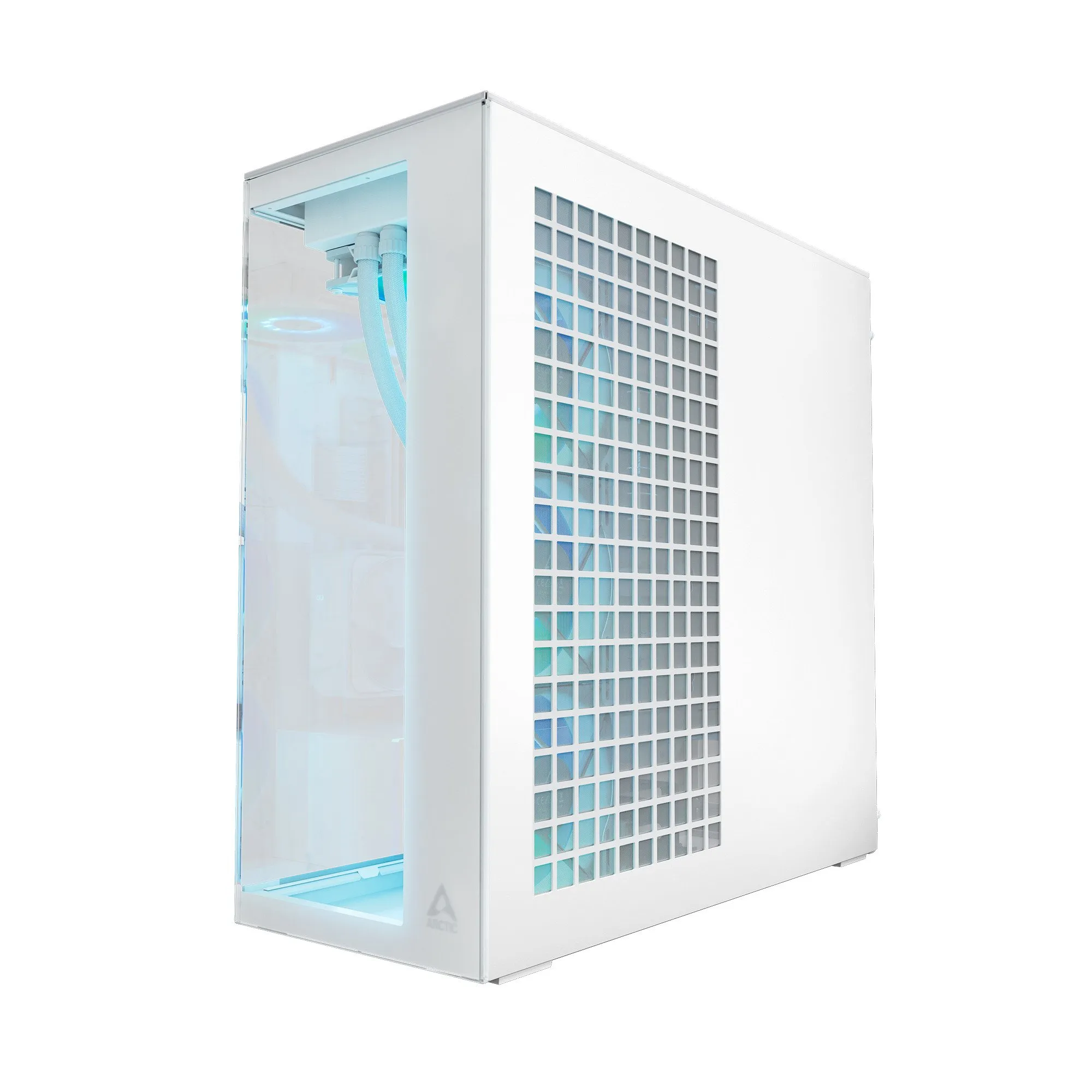 Компьютерный корпус Arctic Xtender VG White(Clear Glass), 5 ARGB FAN, USB-C, 2xUSB-A, E-ATX — фото 3
