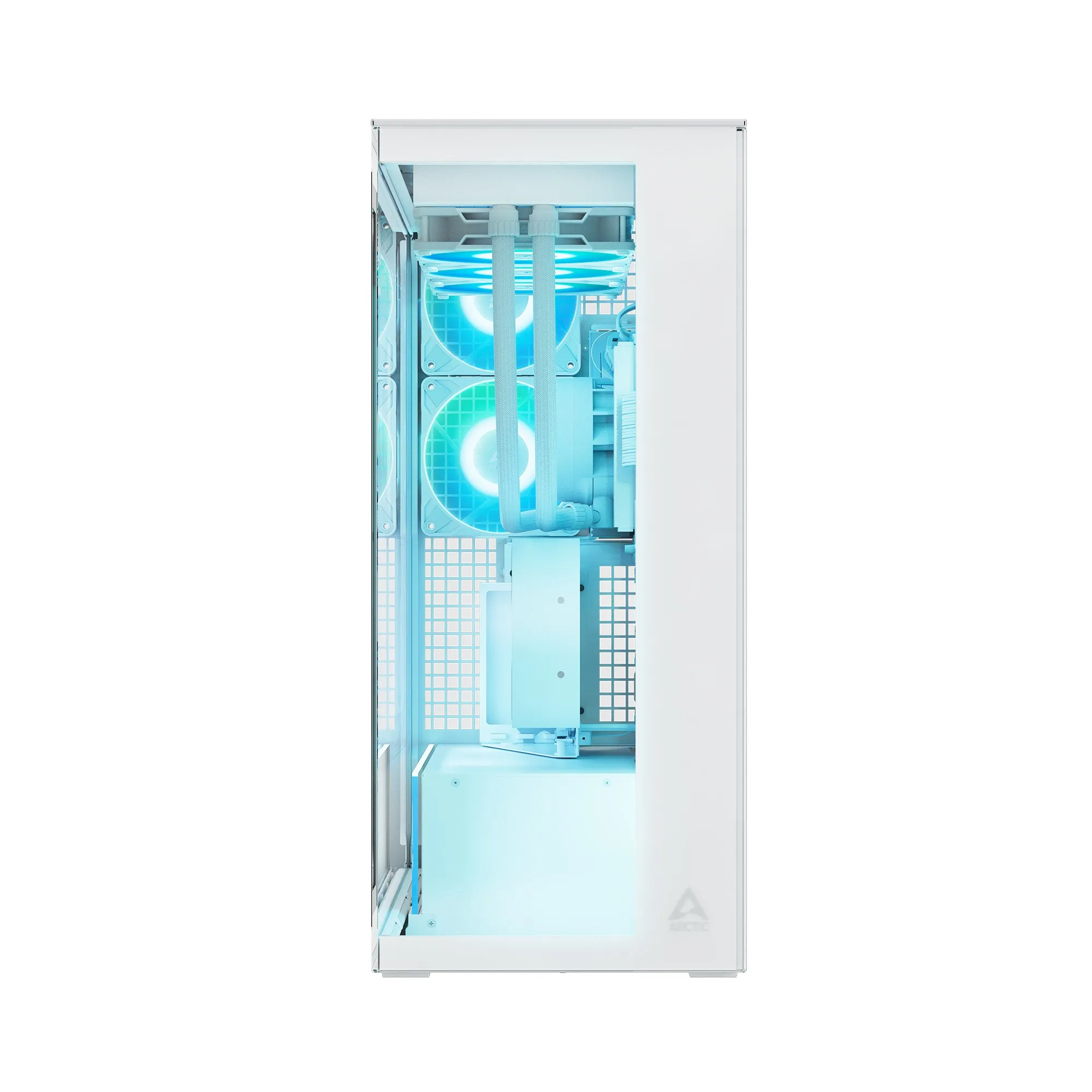 Компьютерный корпус Arctic Xtender VG White(Clear Glass), 5 ARGB FAN, USB-C, 2xUSB-A, E-ATX — фото 2