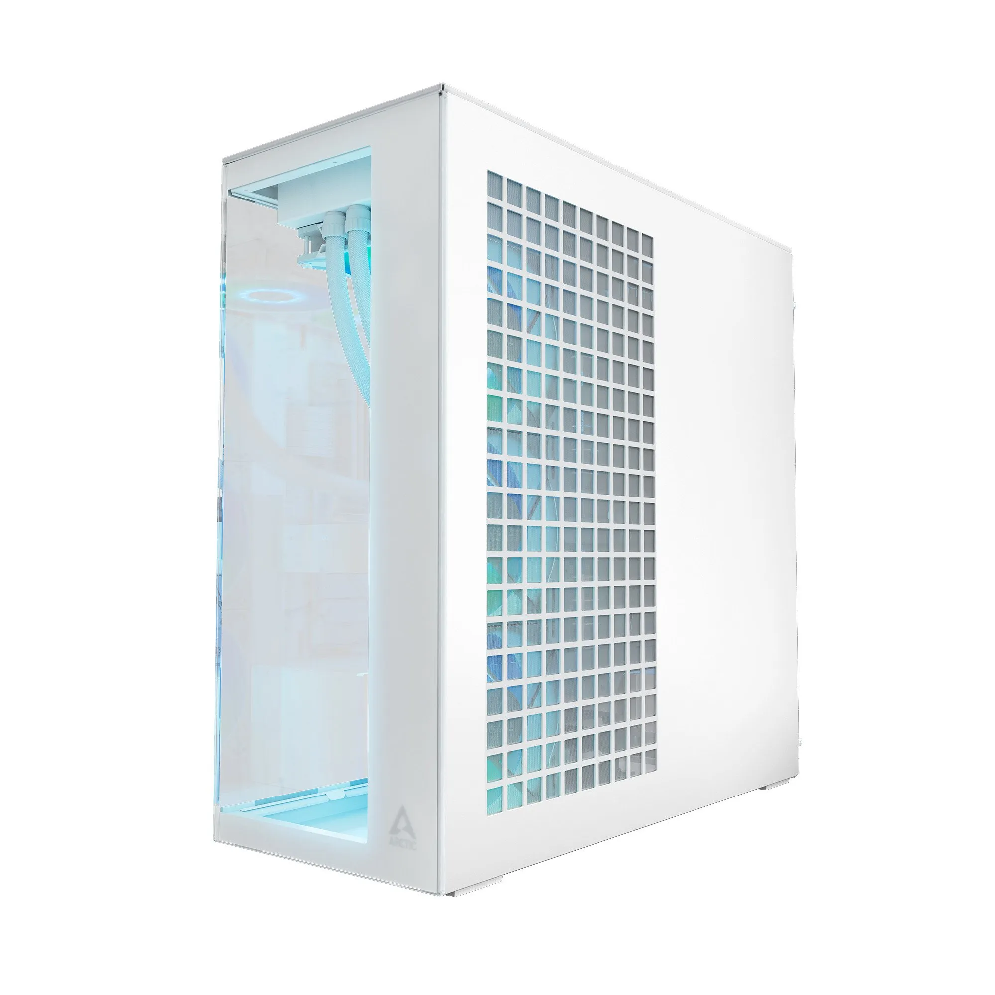 Компьютерный корпус Arctic Xtender White(Clear Glass), 5 ARGB FAN, USB-C, 2xUSB-A, E-ATX — фото 3