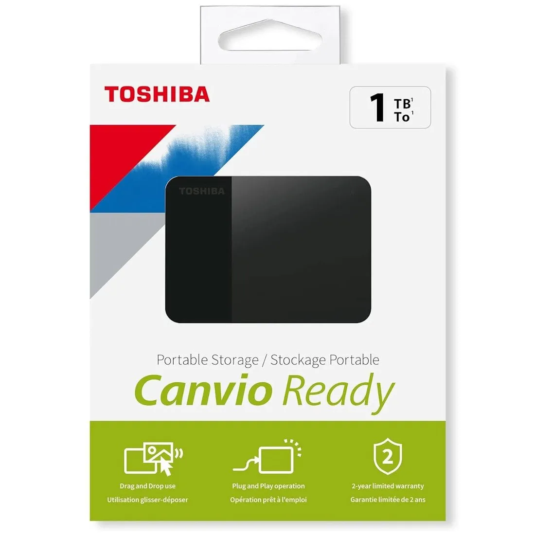 Внешний жесткий диск Toshiba 1Tb Canvio Ready HDTP310EK3AA, 2.5", Black, USB3.2 Gen1
