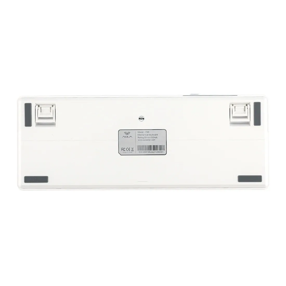 Клавиатура AULA F99, mechanical, Gray Wood V3 switch, EN/RU/KZ, 2.4/BT/cable, White-blue-purple — фото 3