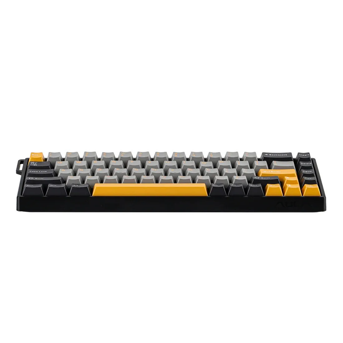 Клавиатура AULA WIN68, Magnetic, Gray Wood switch, 68 keys EN/RU/KZ, wired, Black-Grey-Yellow — фото 3
