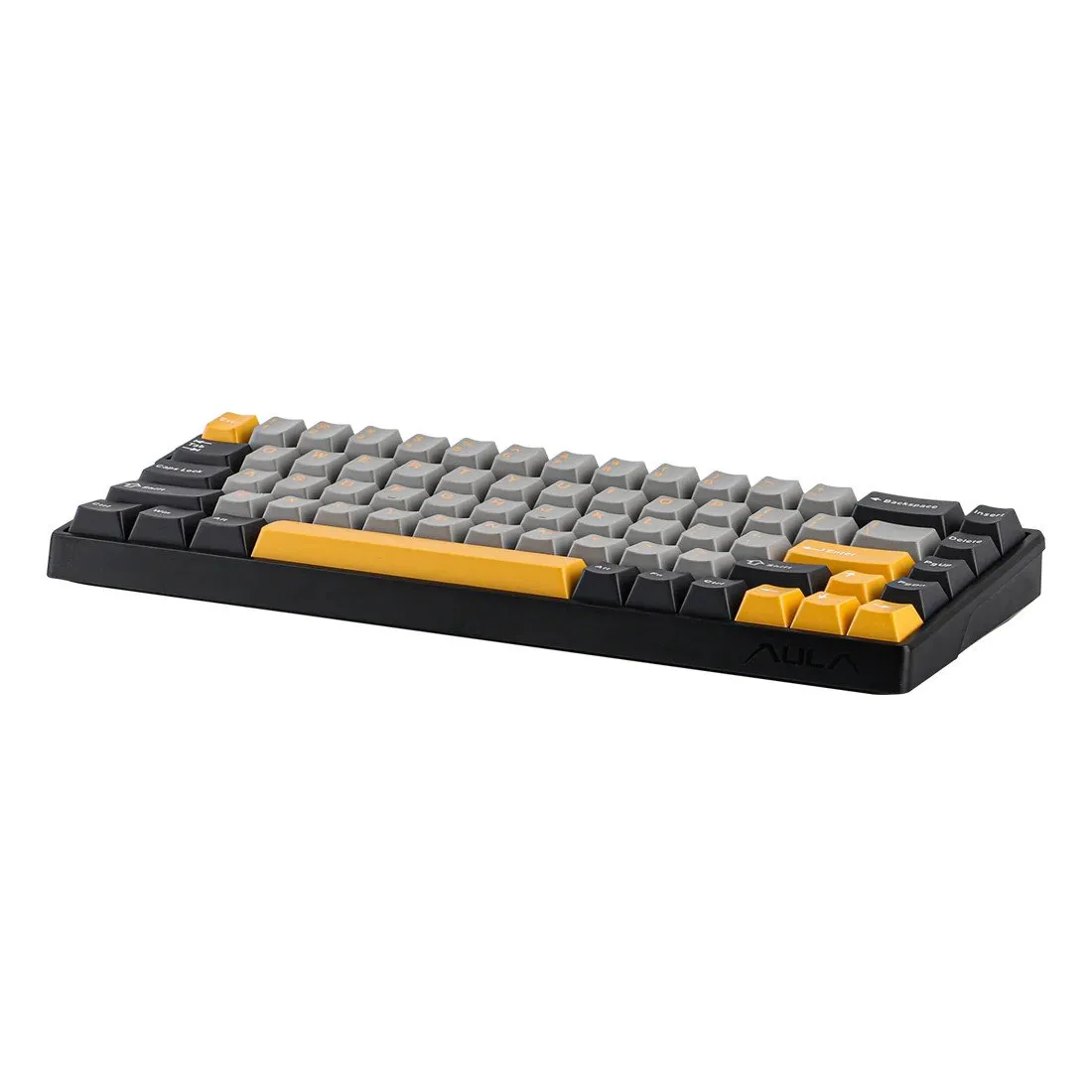 Клавиатура AULA WIN68, Magnetic, Gray Wood switch, 68 keys EN/RU/KZ, wired, Black-Grey-Yellow — фото 5