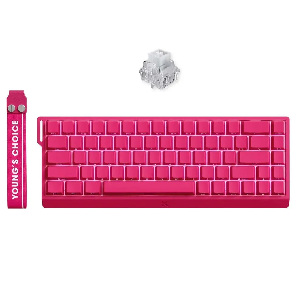 Клавиатура MCHOSE Ace 68 Hall Effect Rose Red, Ice Rhino Magnetic Switch, Wired