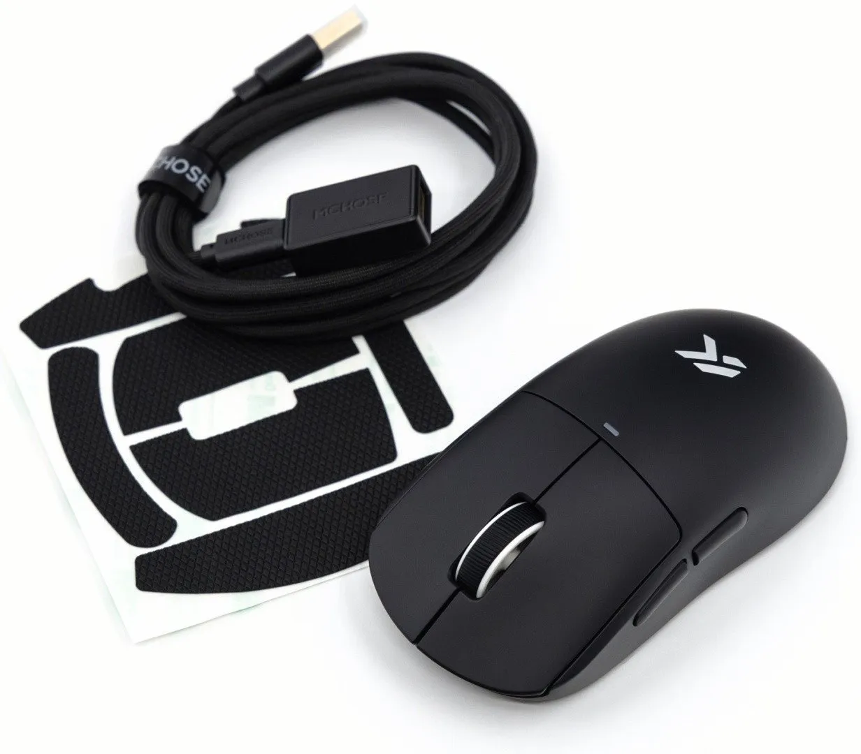 Мышь MCHOSE A5 V3 Ultra Lightweight, PAW3395, 8000Hz, 500mAh, 2.4/BT/USB, Black — фото 7