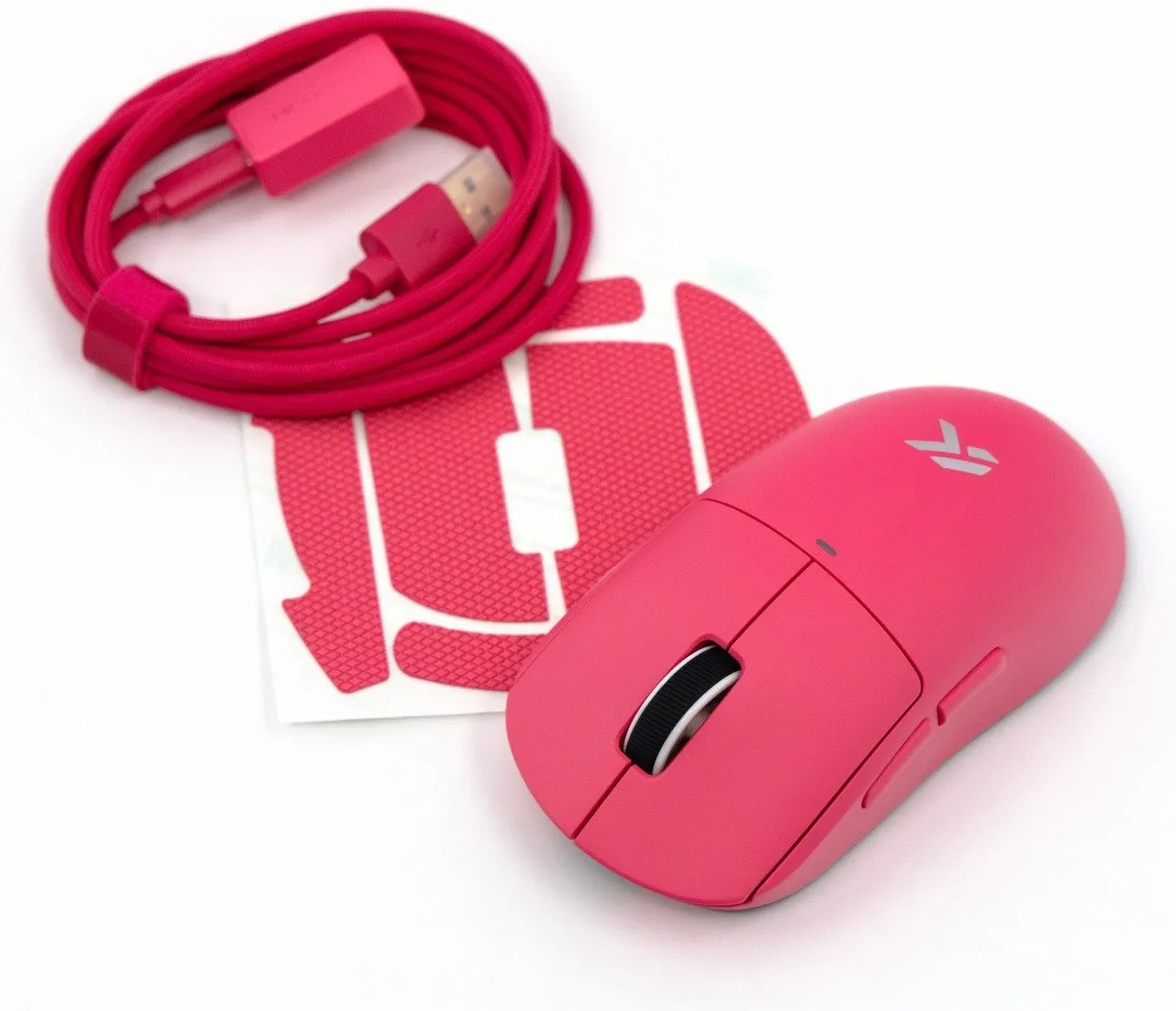 Мышь MCHOSE A5 V3 Ultra Lightweight, PAW3395, 8000Hz, 500mAh, 2.4/BT/USB, Rose Red — фото 12