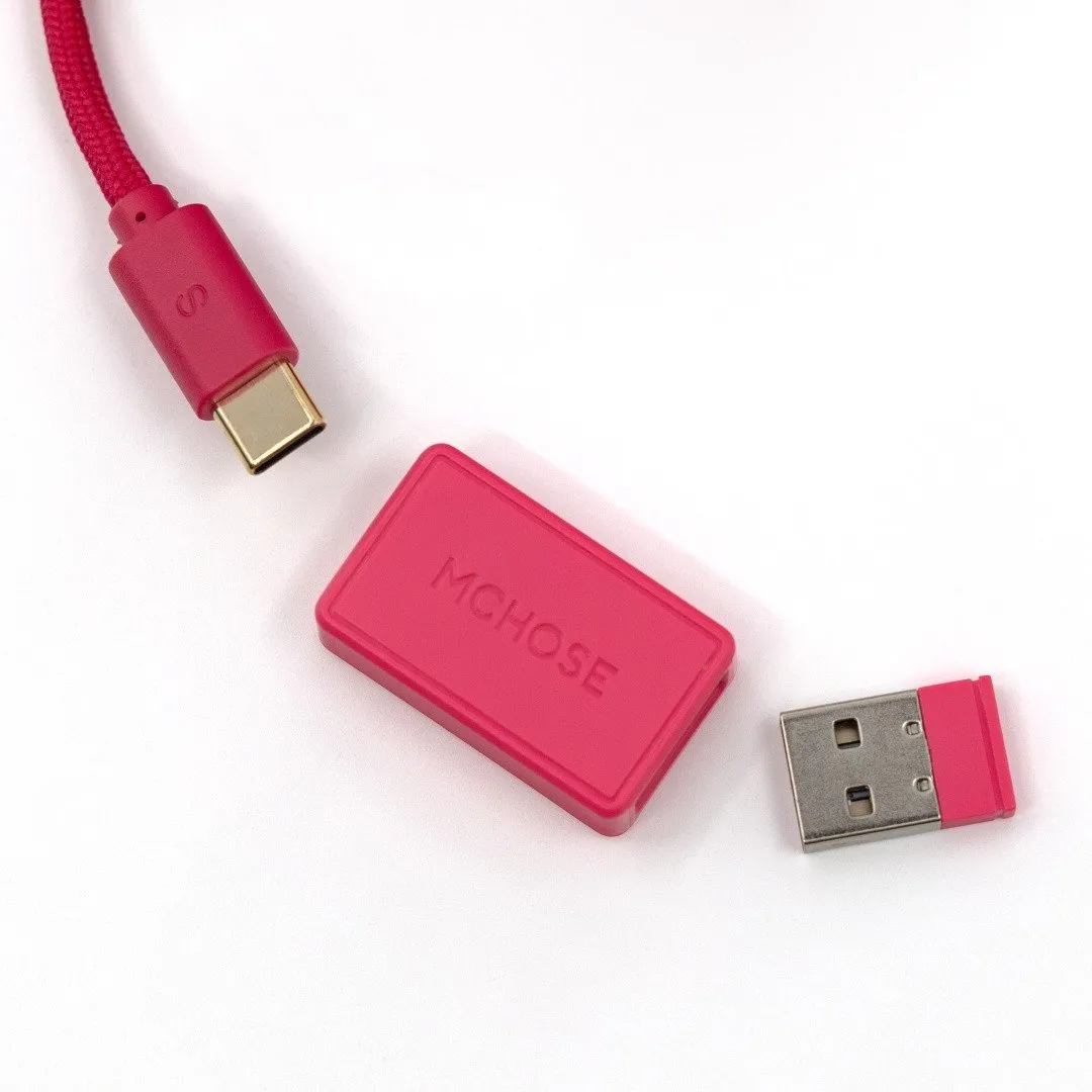 Мышь MCHOSE A5 V3 Ultra Lightweight, PAW3395, 8000Hz, 500mAh, 2.4/BT/USB, Rose Red — фото 14