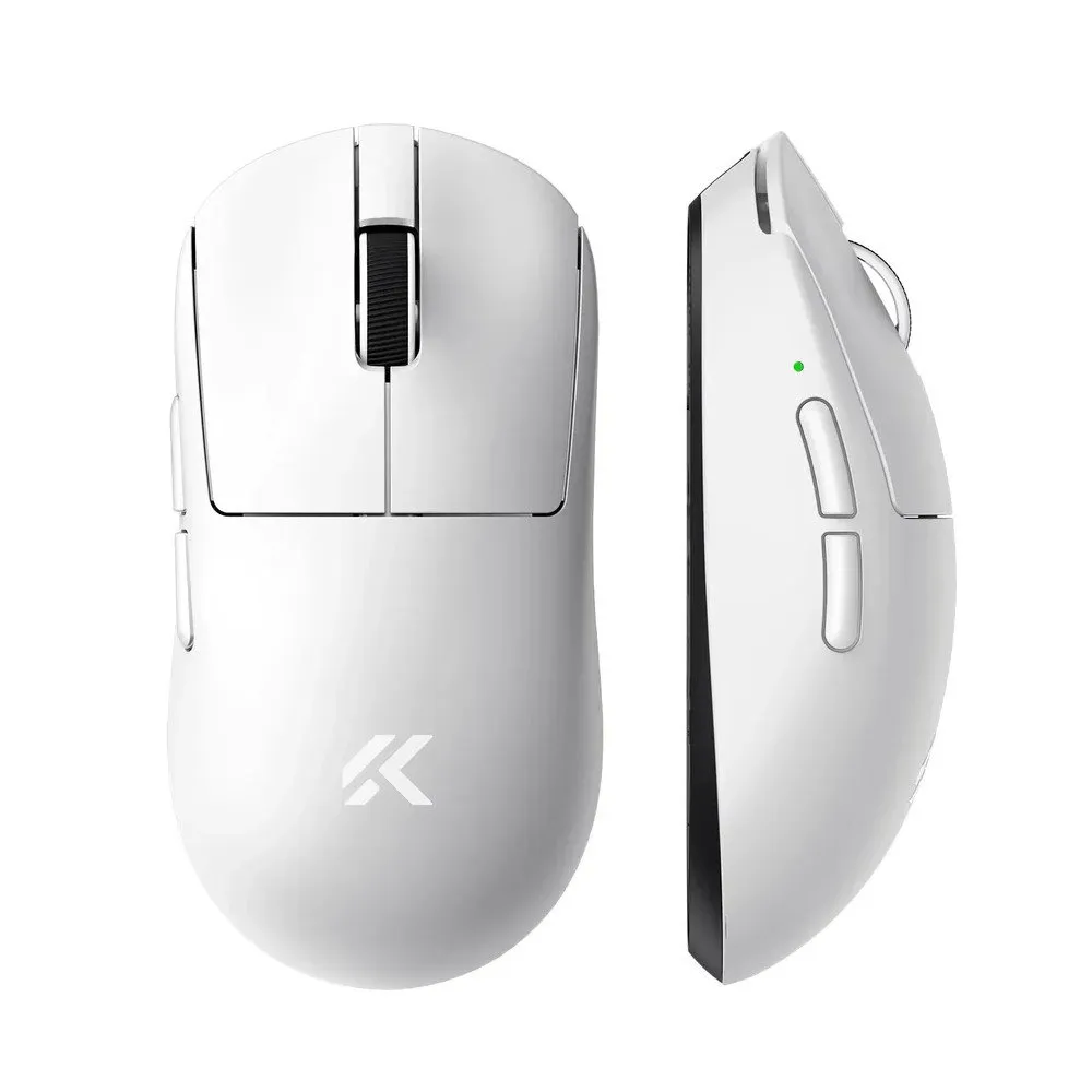 Мышь MCHOSE A7 V2 Ultra Plus, White, TTC Gold Switch, 8000Hz, PAW 3950 TI, 2.4G/BT/USB-C, 500mAh — фото 2