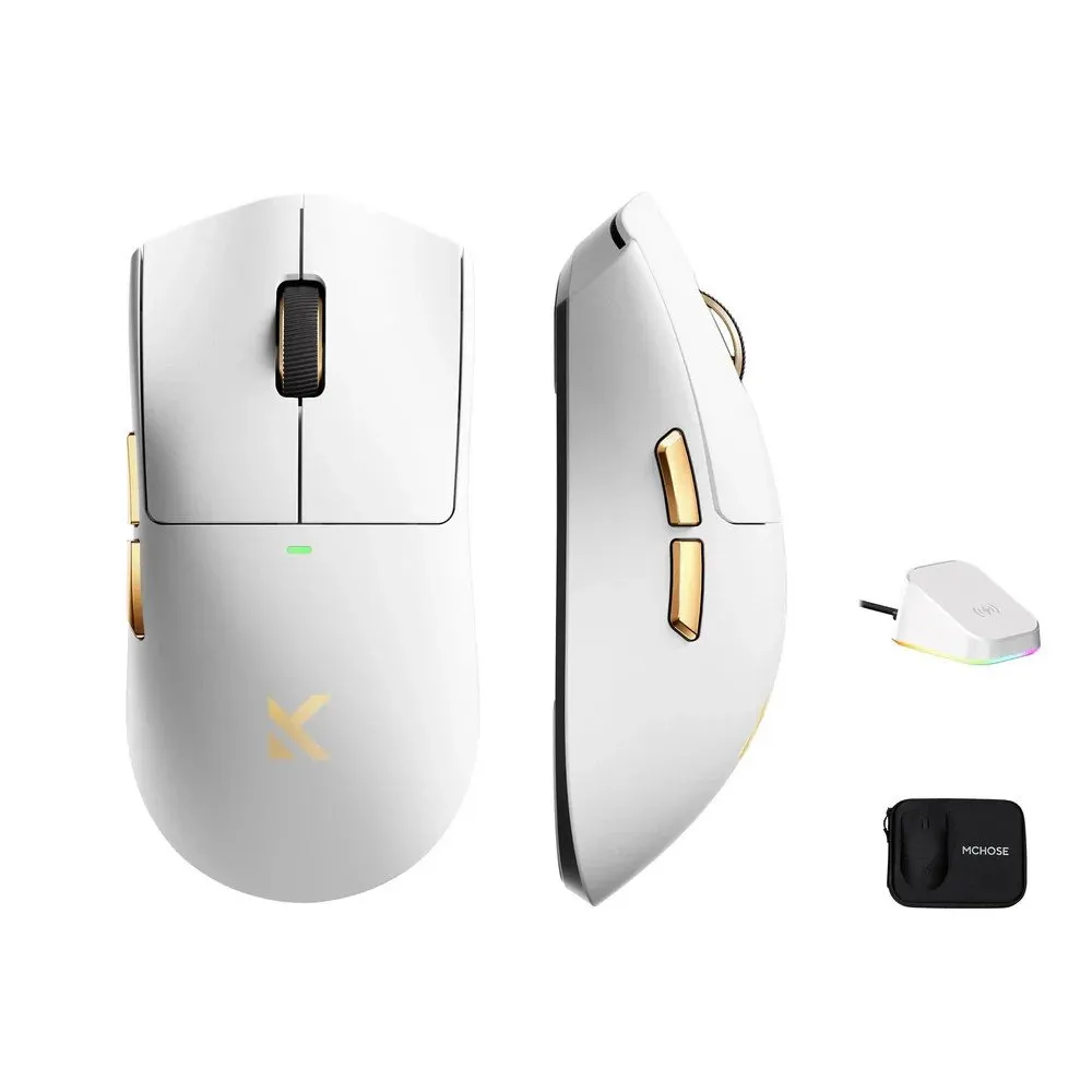Мышь MCHOSE K7 Ultra S, MC-K7-11, White, Wireless, PAW 3950, 500mAh