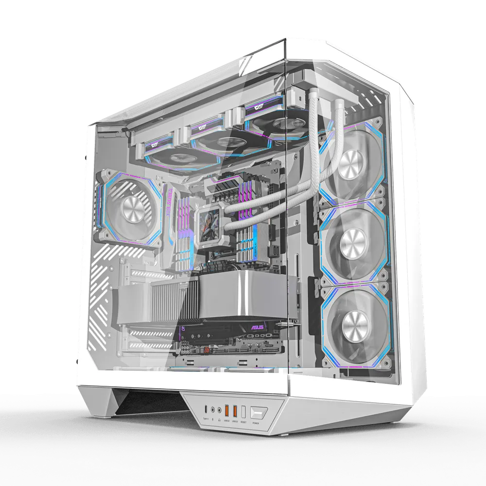 Компьютерный корпус DarkFlash DY470, White, 4xFan INF34, ATX