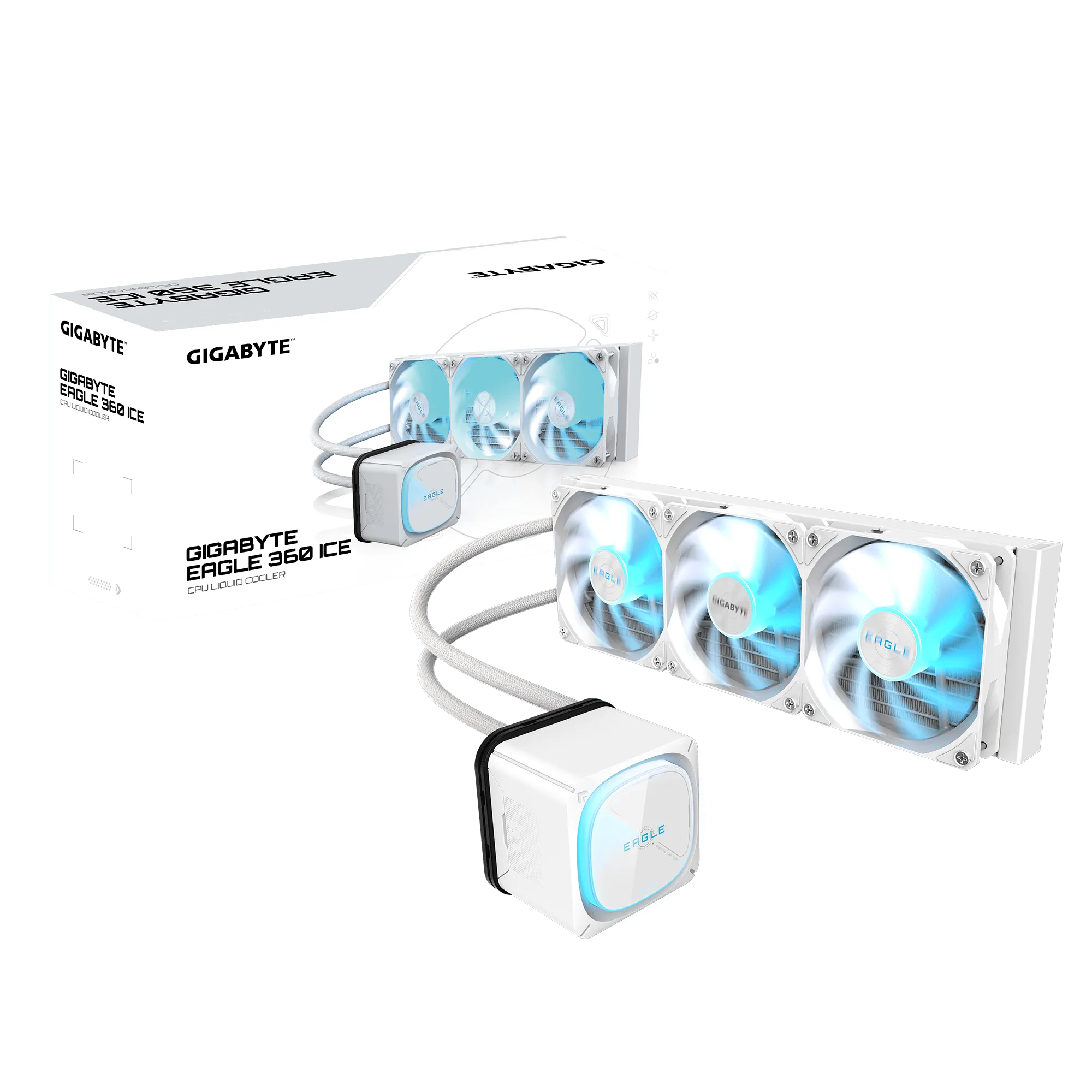 Водяное охлаждение Gigabyte EAGLE 360 ICE, ARGB, 1851/1700/1200/115x/AM4/AM5, GP-GIGABYTE EAGLE 360I