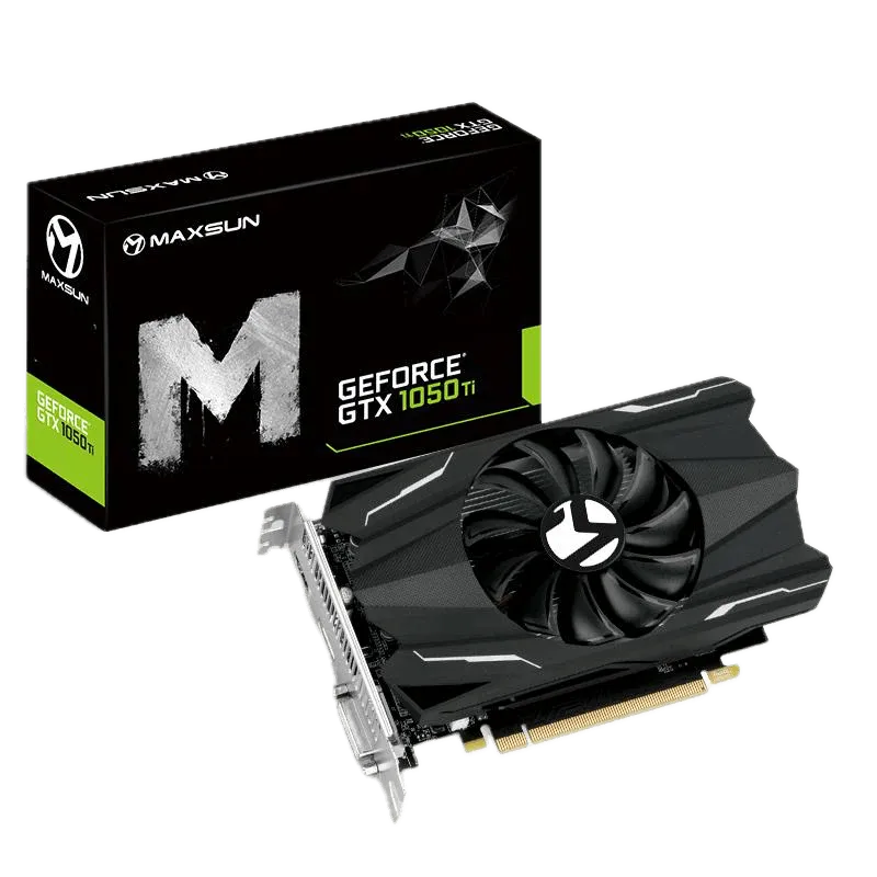 Видеокарта MaxSun MS-GTX1050Ti TF 4G, 1хHDMI+1xDVI+1xDP, 4GB GDDR5 128bit, PCIe