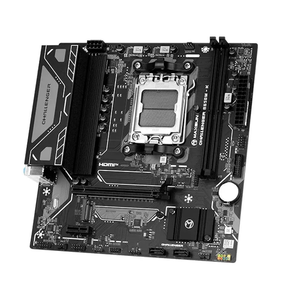 Материнская плата MaxSun Challenger B650M-K, AM5, 2xDDR5, HDMI, PCIe5.0, 2xSATA, 1xM.2, mATX — фото 3