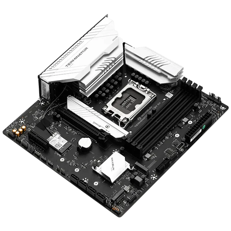 Материнская плата MaxSun Terminator B760M D4 V2, LGA1700, 4xDDR4, 4xSATA, 3xM.2, HDMI+DP, mATX — фото 5