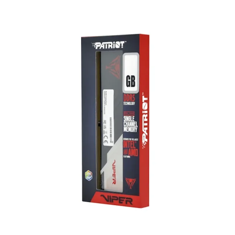 Модуль памяти Patriot Viper VENOM RGB, PVVR516G56C36, DDR5, UDIMM, 16Gb, 1x16Gb, 5600Mhz, CL36