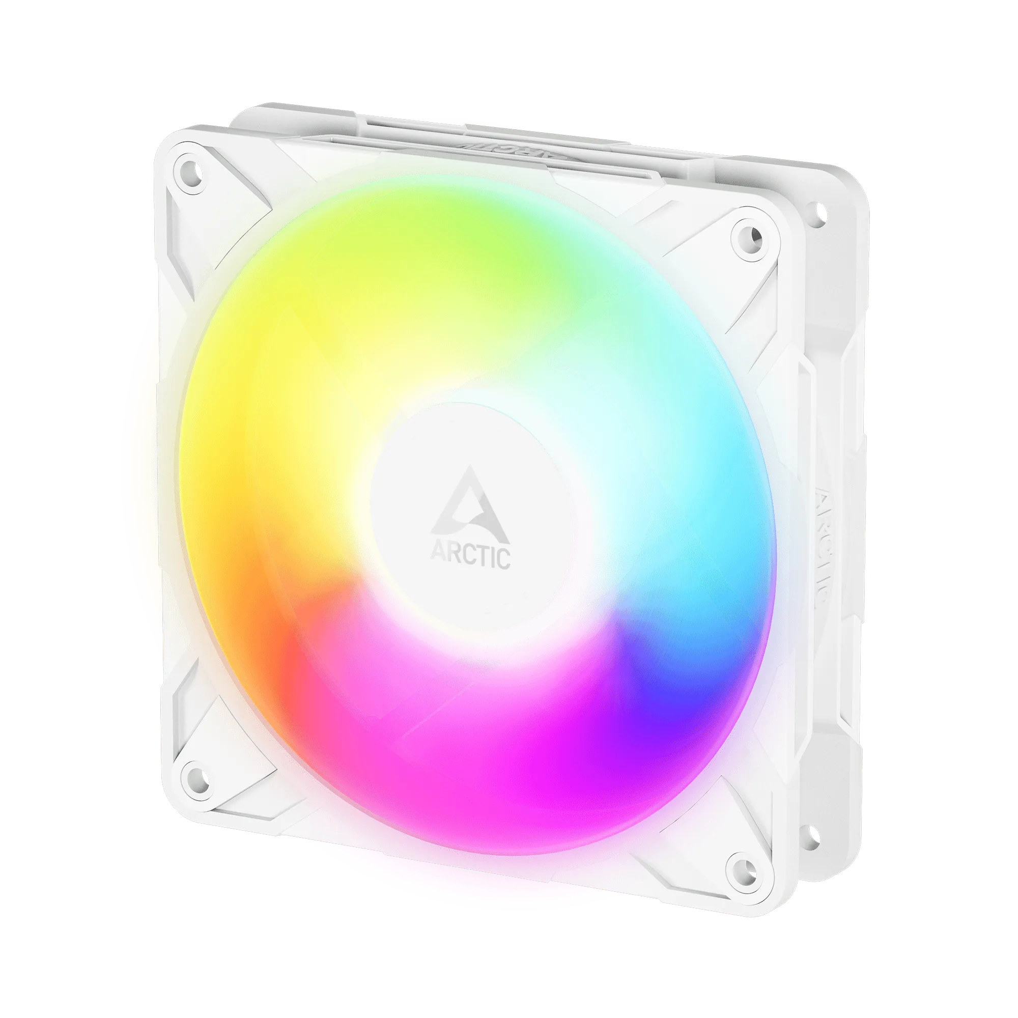 Кулер для корпуса ARCTIC P12 Pro Reverse A-RGB (White), ACFAN00325A, 12cm, 600-3000rpm, 4Pin, Fluid